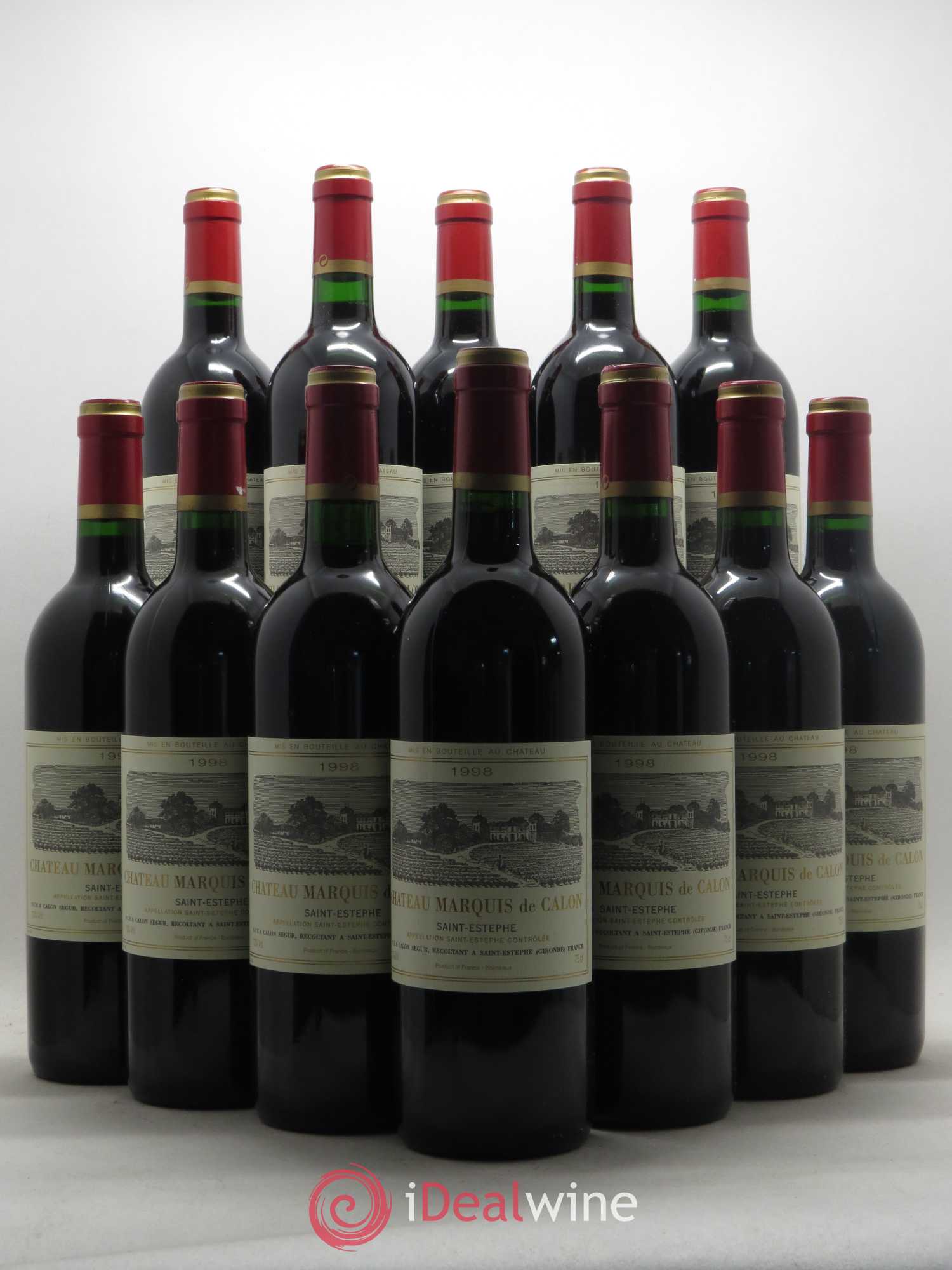 Marquis de Calon Second Vin 1998 - Lot de 12 bouteilles - 0