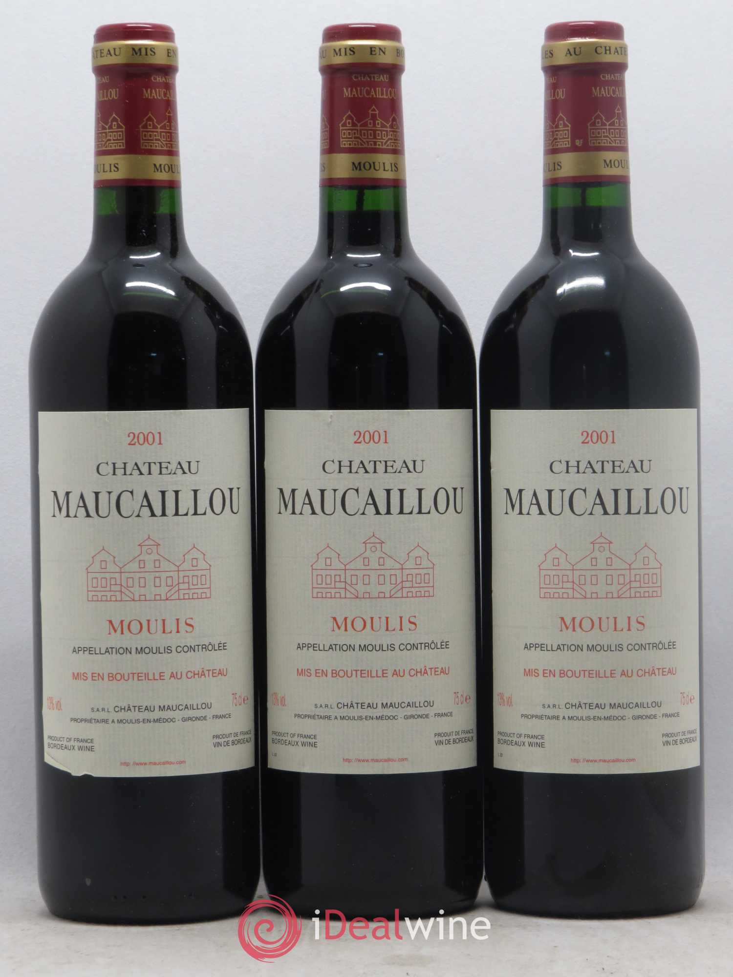Château Maucaillou 2001 - Lot de 12 bouteilles - 1