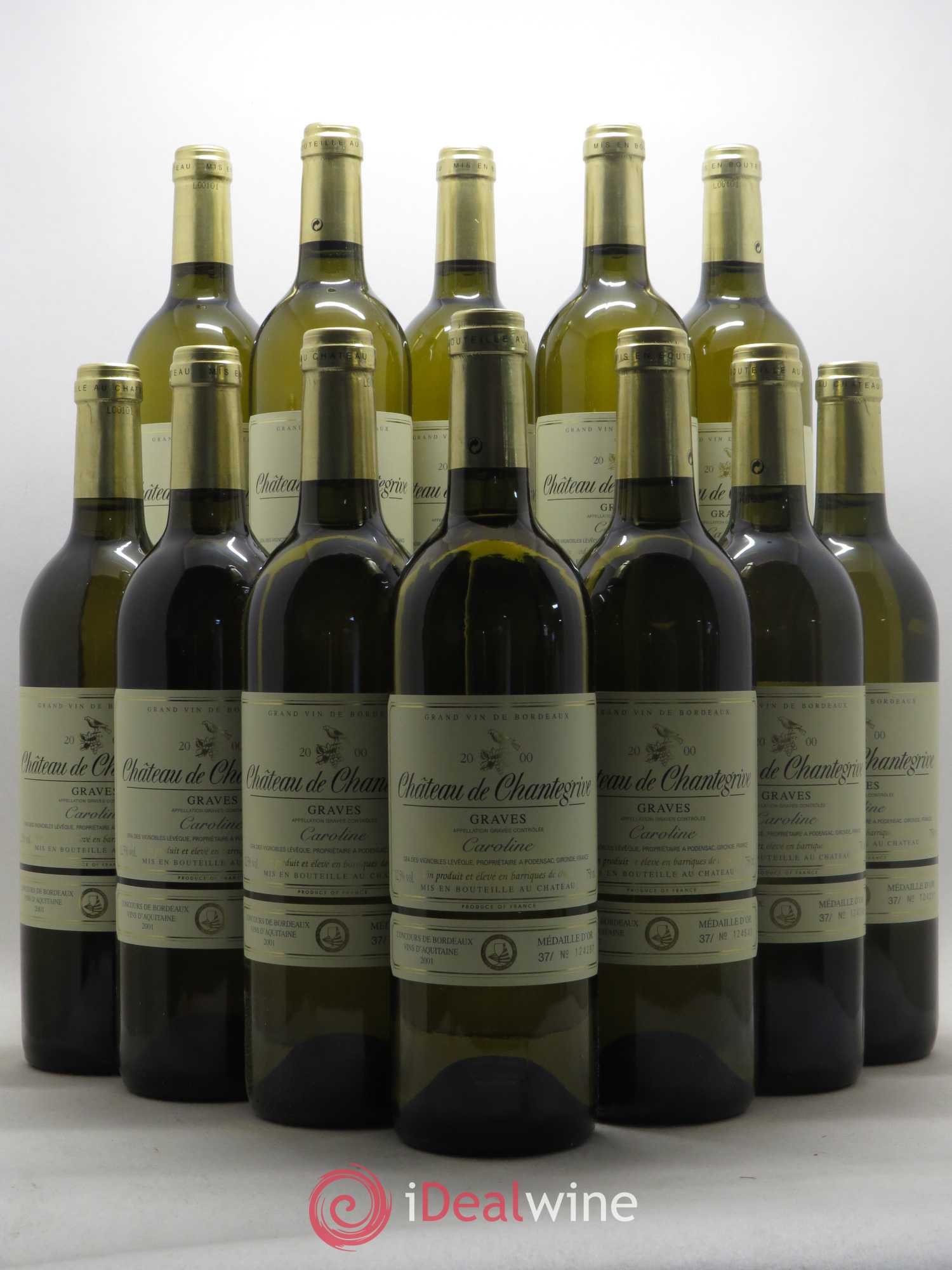 Château de Chantegrive Cuvée Caroline 2000 - Lot de 12 bouteilles - 0