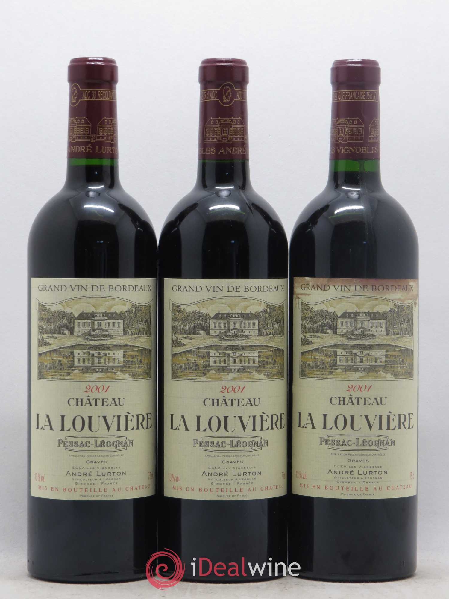 Château la Louvière 2001 - Lot de 12 bouteilles - 3