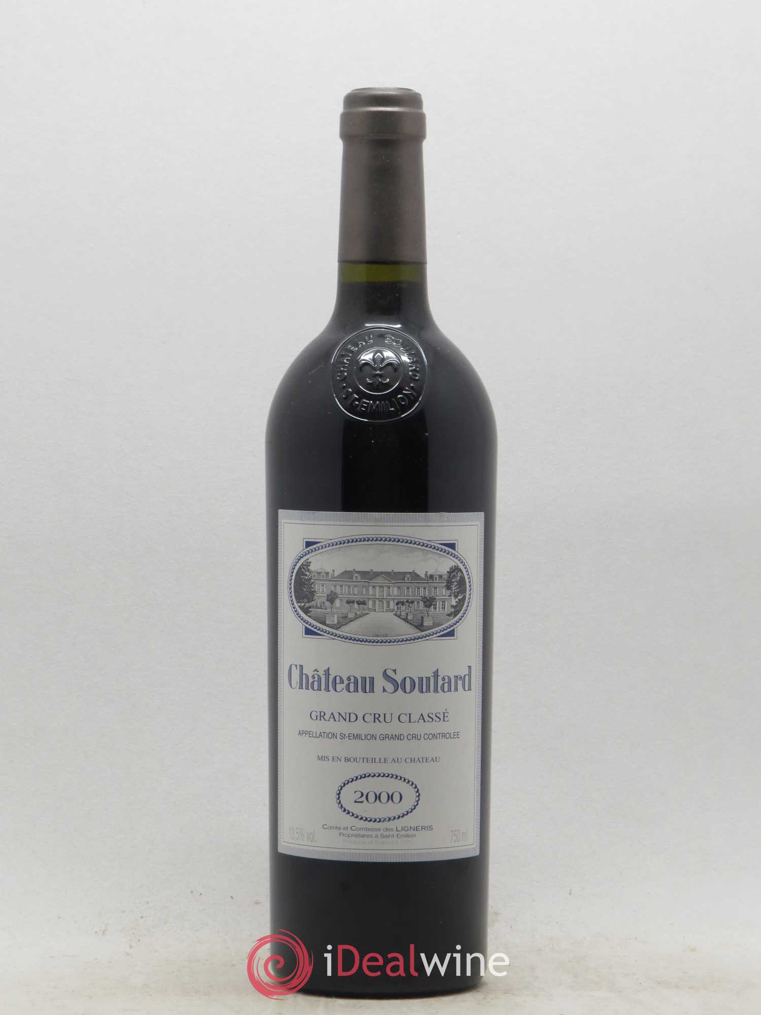 Château Soutard Grand Cru Classé 2000 - Lot de 1 bouteille - 0
