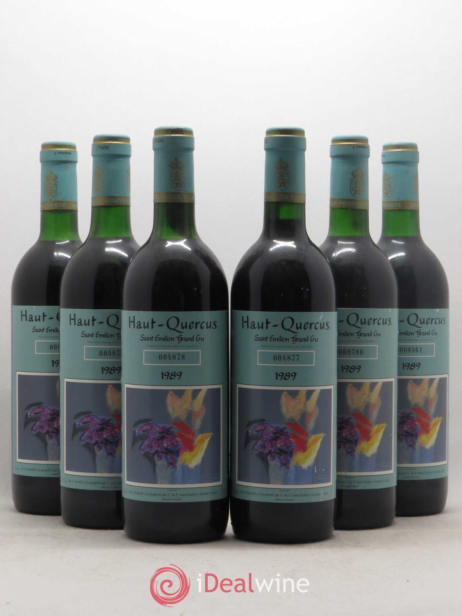 Château Haut-Quercus 1989 - Lot de 6 bouteilles - 0