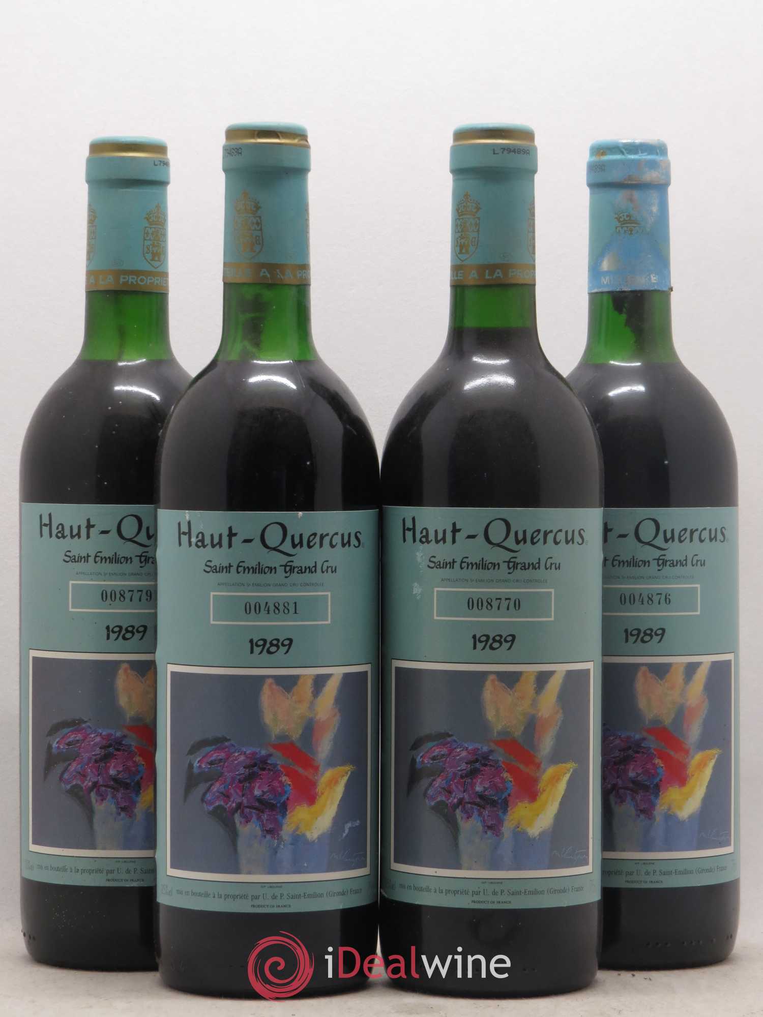 Château Haut-Quercus 1989 - Lot de 4 bouteilles - 0
