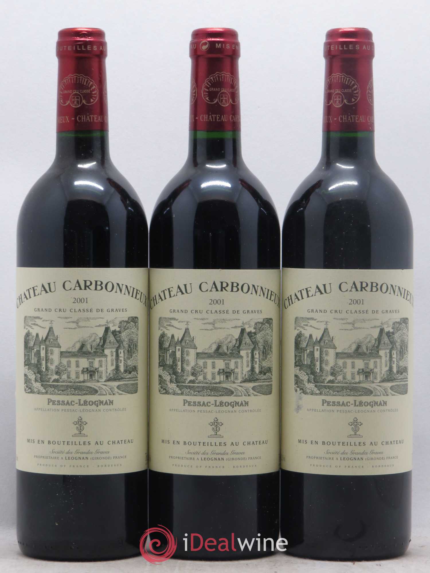 Château Carbonnieux Cru Classé de Graves 2001 - Lot de 6 bouteilles - 2