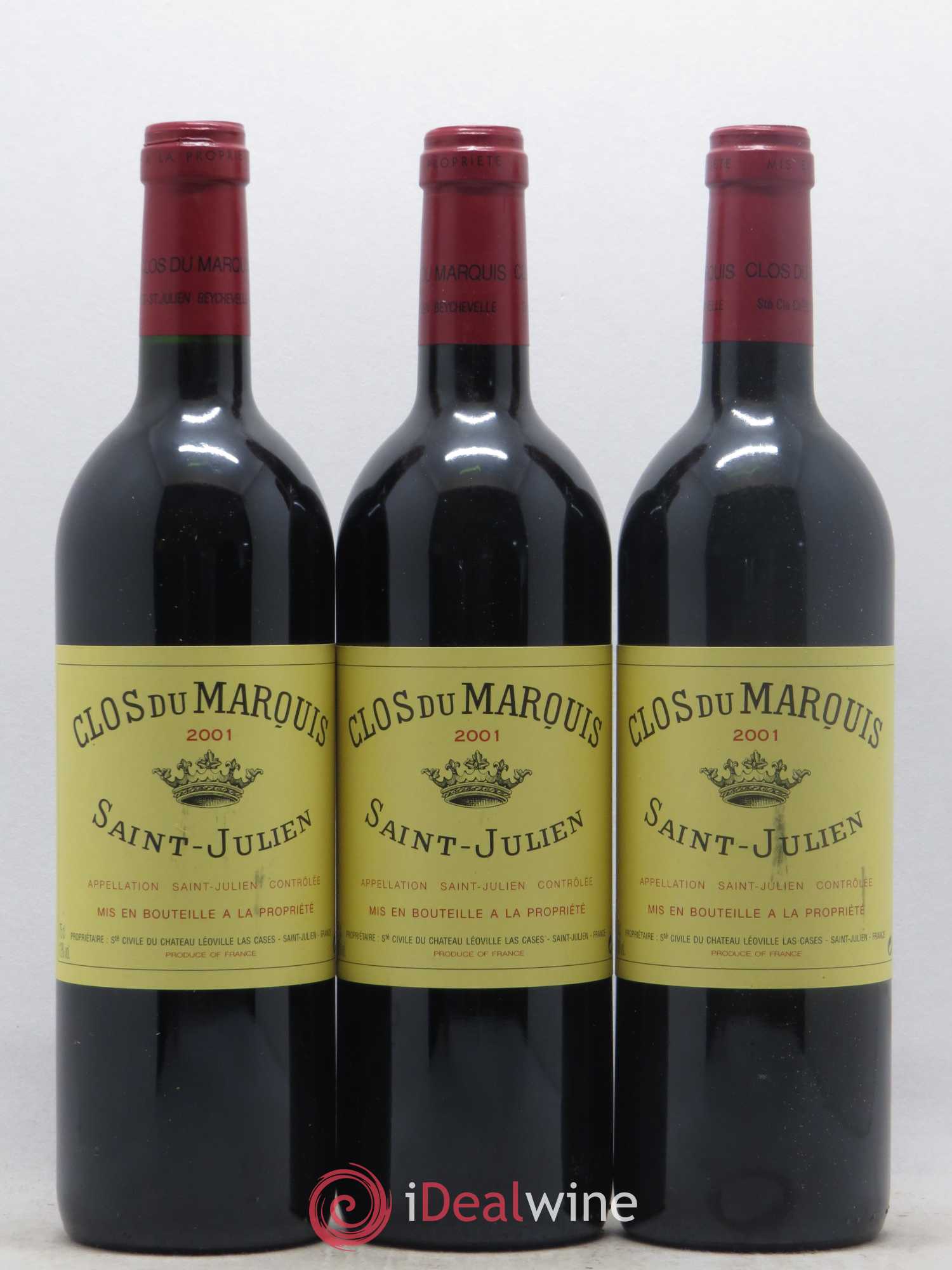 Clos du Marquis 2001 - Lot de 12 bouteilles - 1