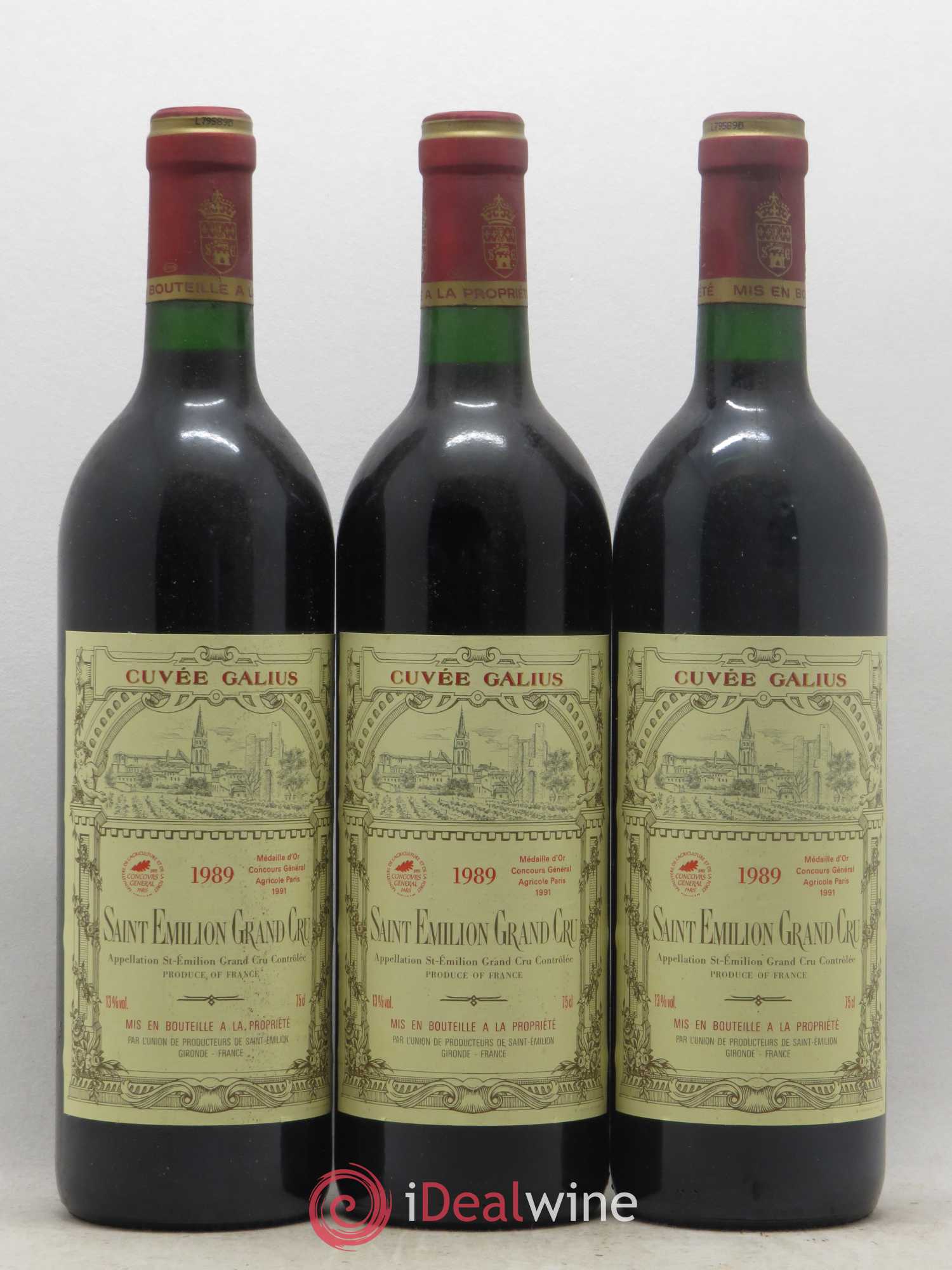 Château Galius 1989 - Lot de 6 bouteilles - 2