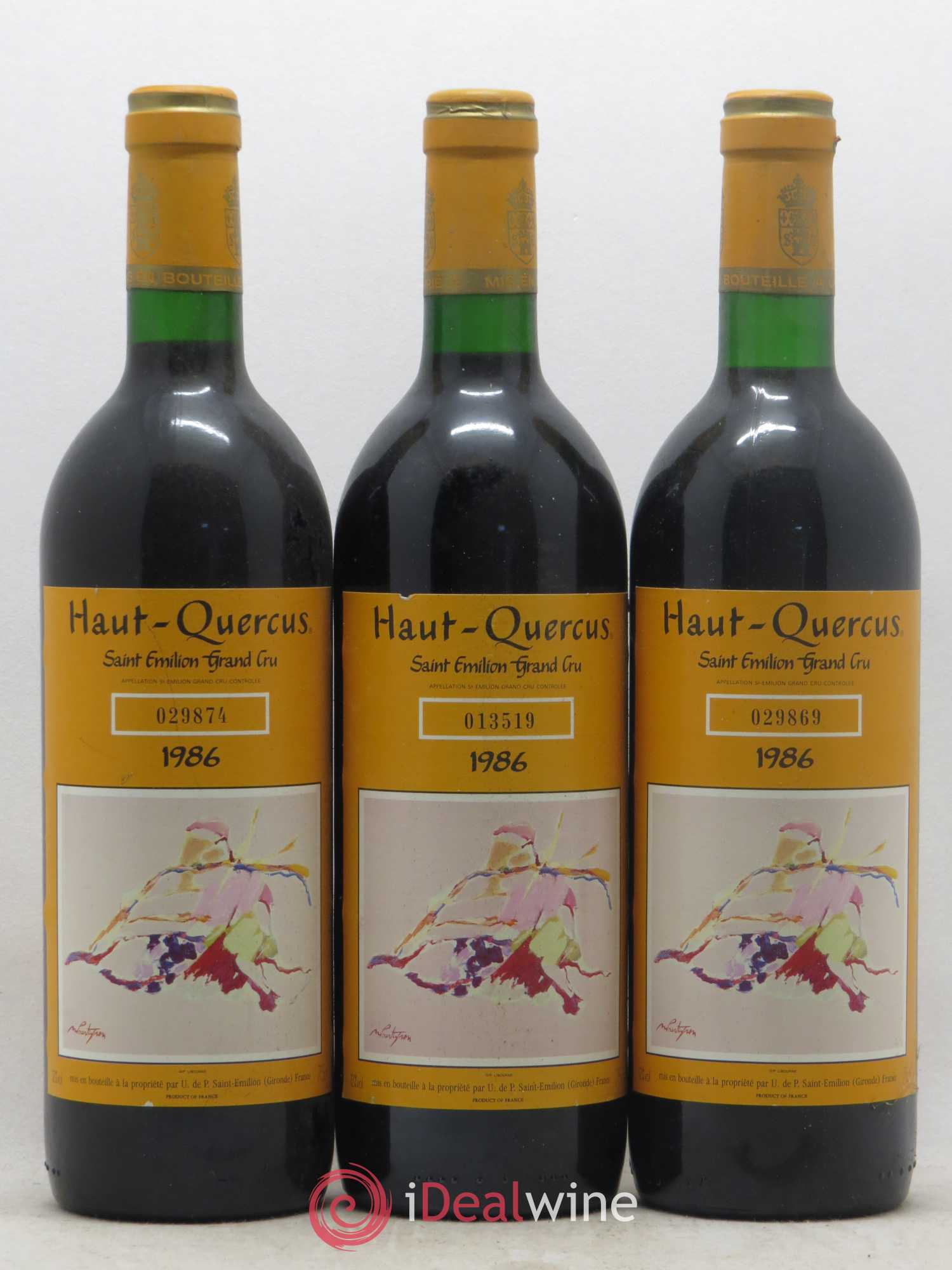 Château Haut-Quercus 1986 - Lot de 6 bouteilles - 1