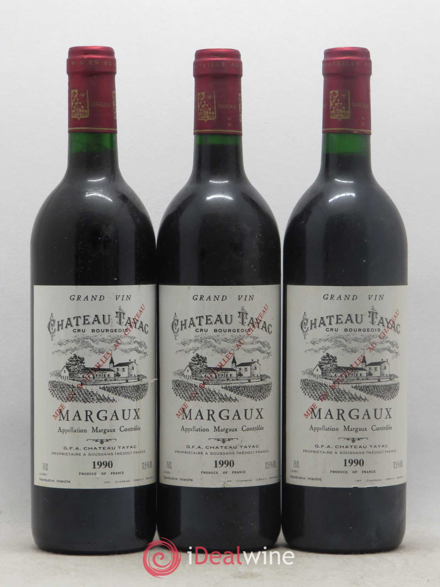Château Tayac Cru Bourgeois 1990 - Lot de 6 bouteilles - 2