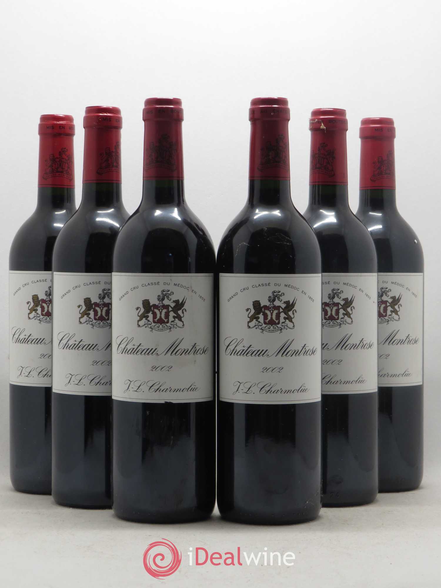 Château Montrose 2ème Grand Cru Classé 2002 - Lot de 6 bouteilles - 0