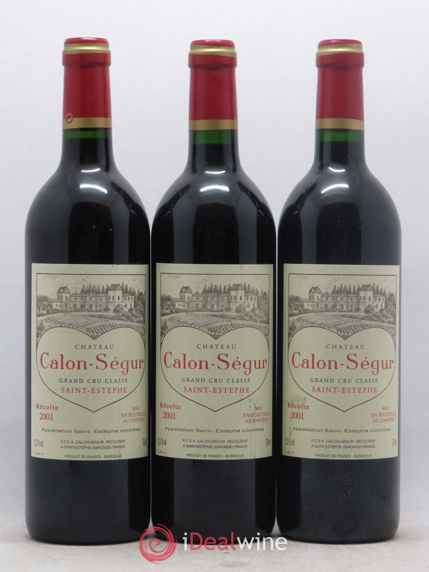 Château Calon Ségur 3ème Grand Cru Classé 2001 - Lot de 12 bouteilles - 2
