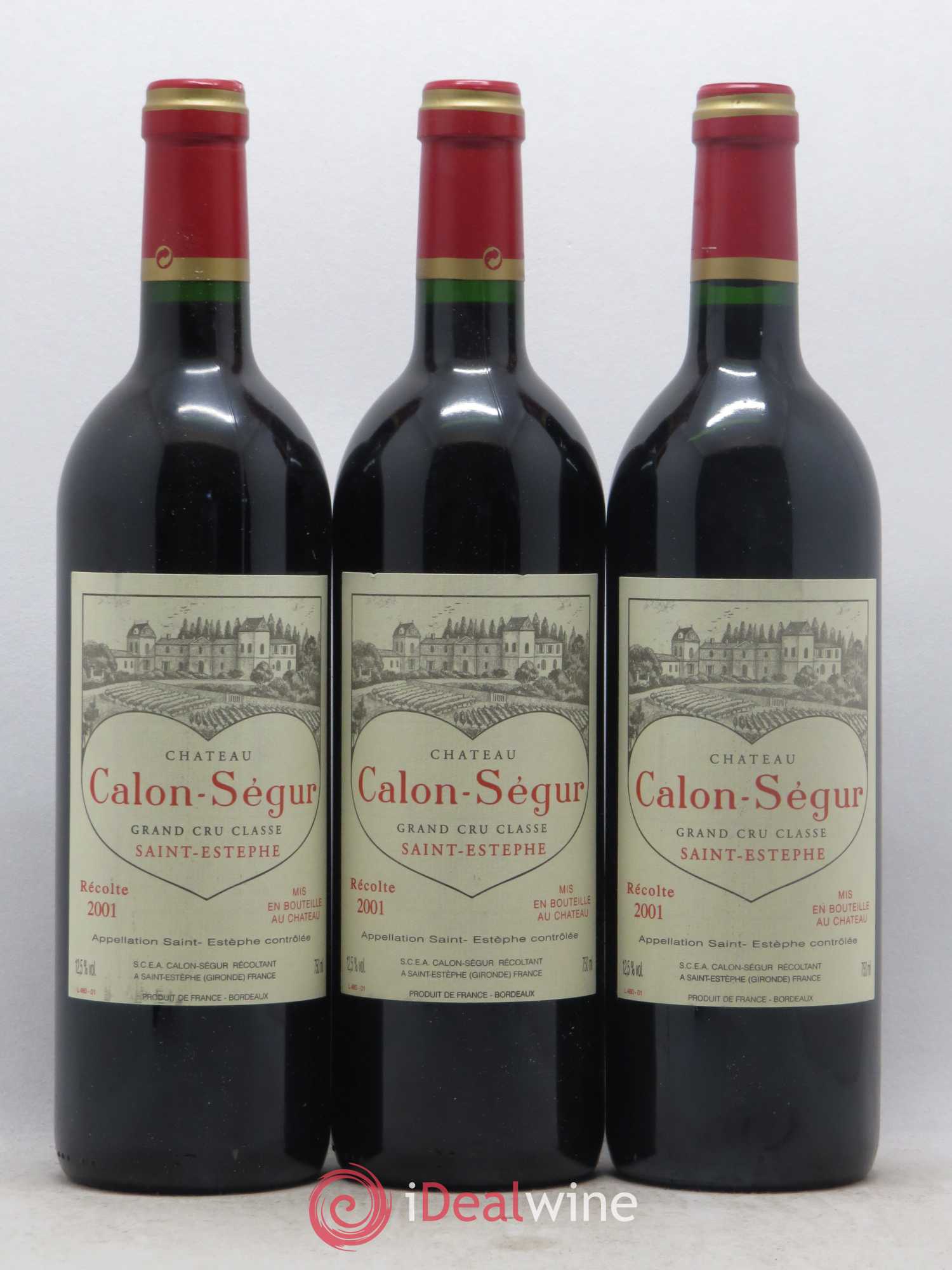 Château Calon Ségur 3ème Grand Cru Classé 2001 - Lot de 12 bouteilles - 4