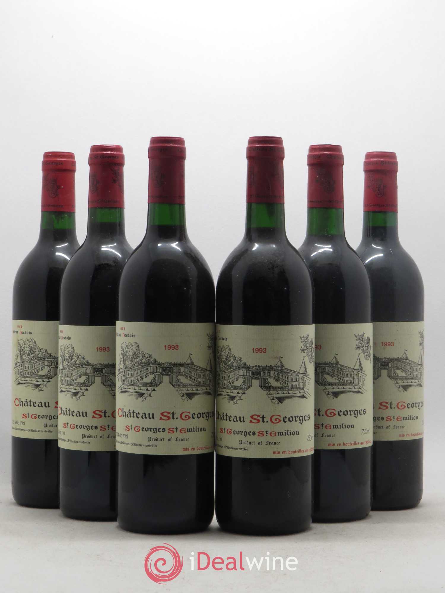 Château Saint-Georges 1993 - Lot de 6 bouteilles - 0