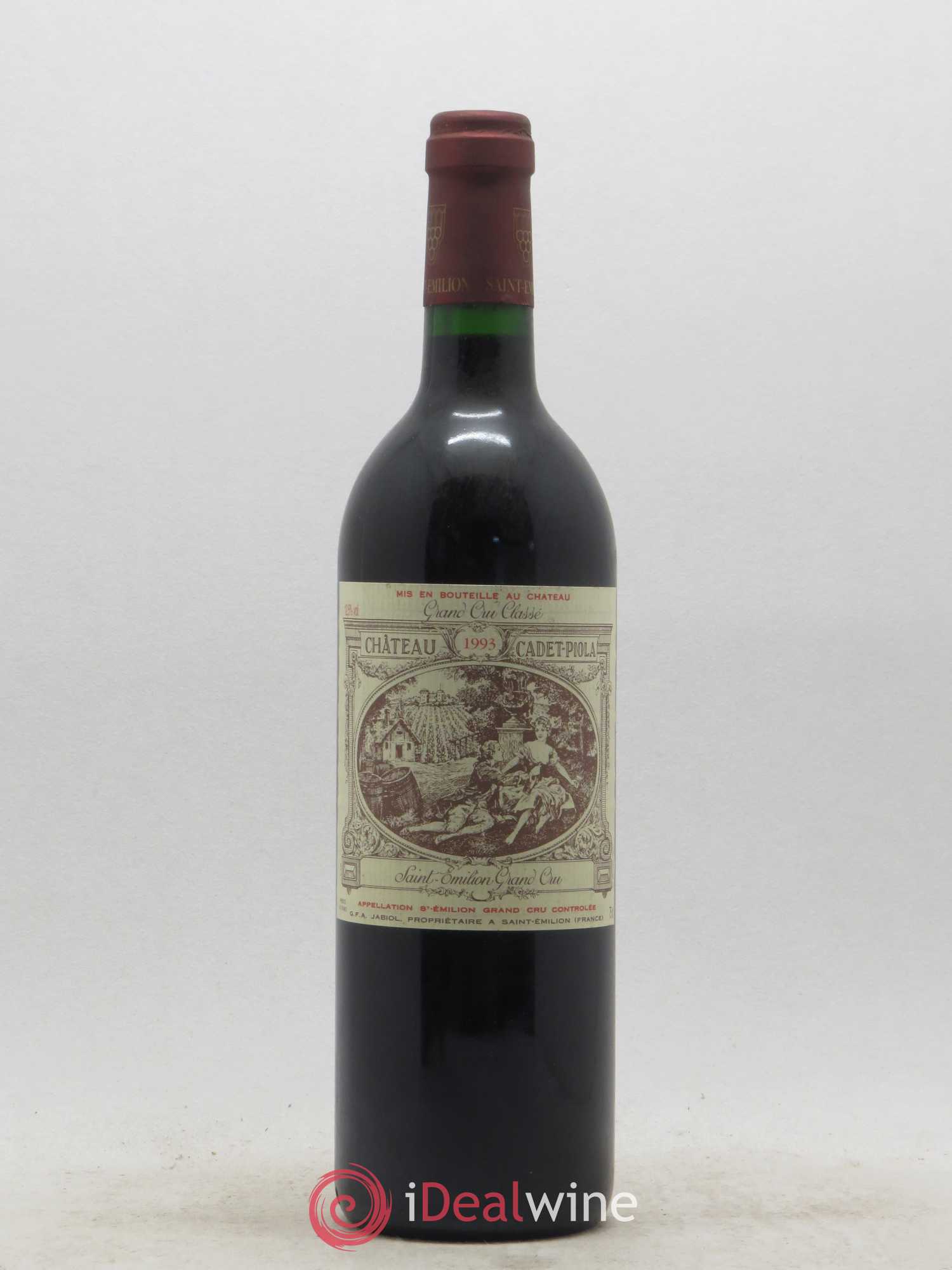 Château Cadet Piola Grand Cru Classé 1993 - Lot de 1 bouteille - 0