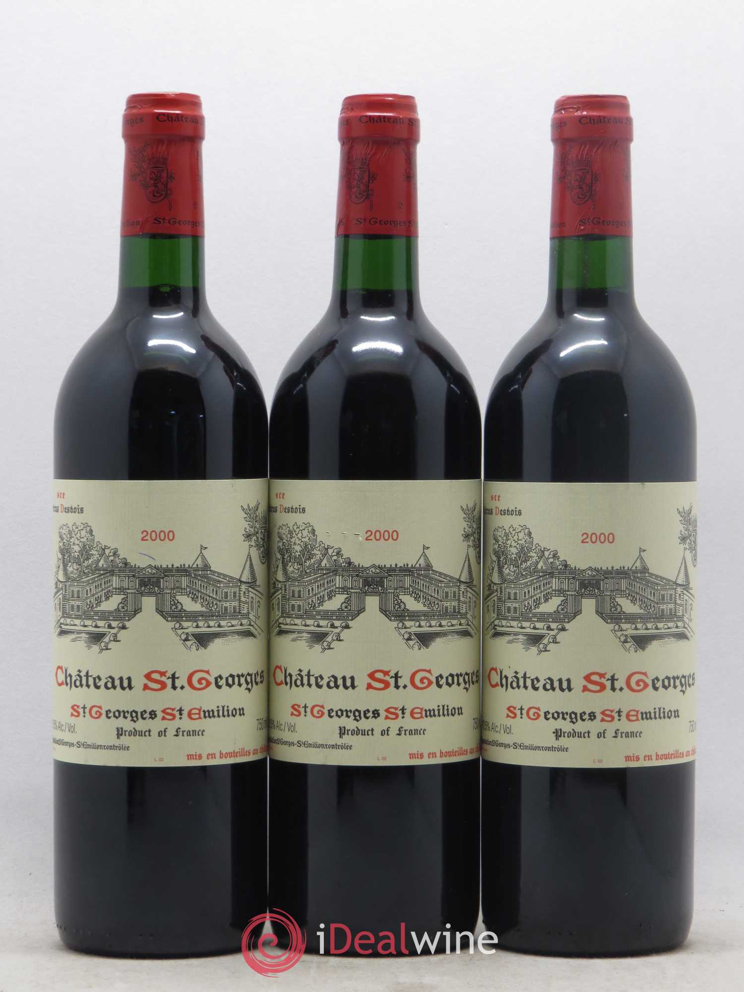 Château Saint-Georges 2000 - Lot de 3 bouteilles - 0