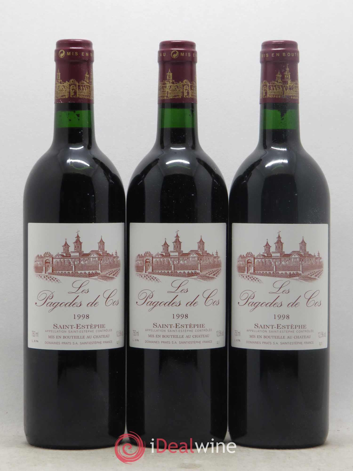 Les Pagodes de Cos Second Vin 1998 - Lot de 6 bouteilles - 1