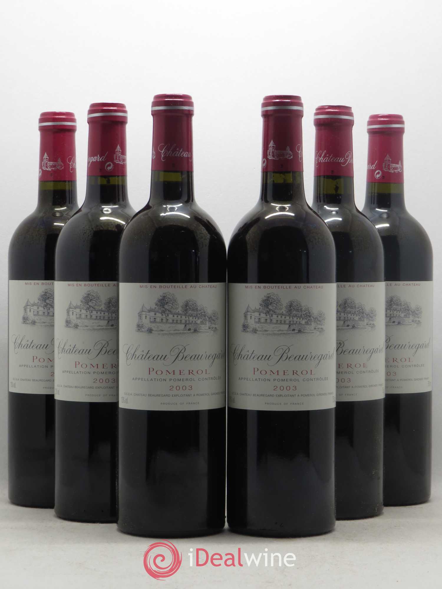 Château Beauregard 2003 - Lot de 6 bouteilles - 0