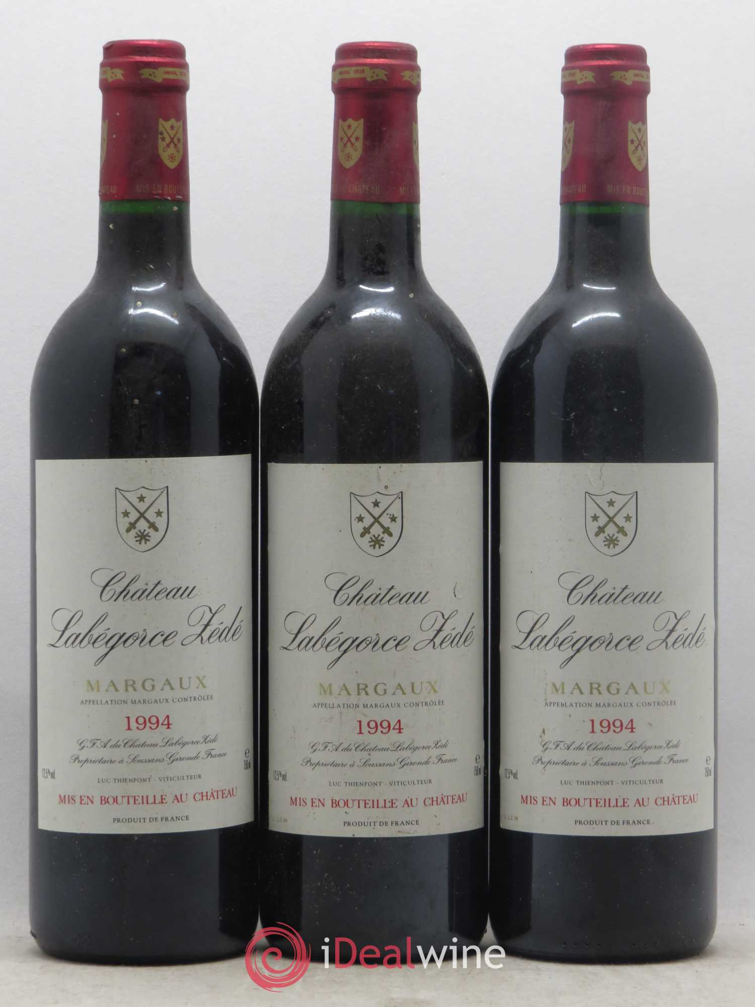Château Labegorce Zédé Cru Bourgeois 1994 - Lot de 6 bouteilles - 1