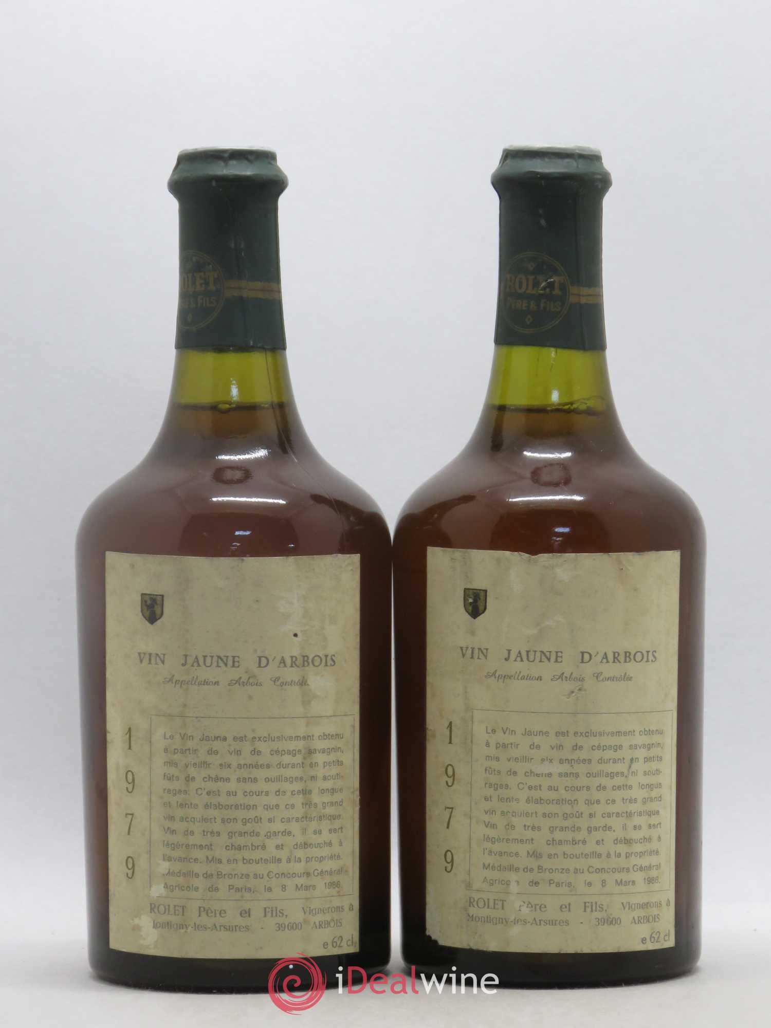 Arbois Vin Jaune Rolet 1979 - Lot de 2 bouteilles - 0