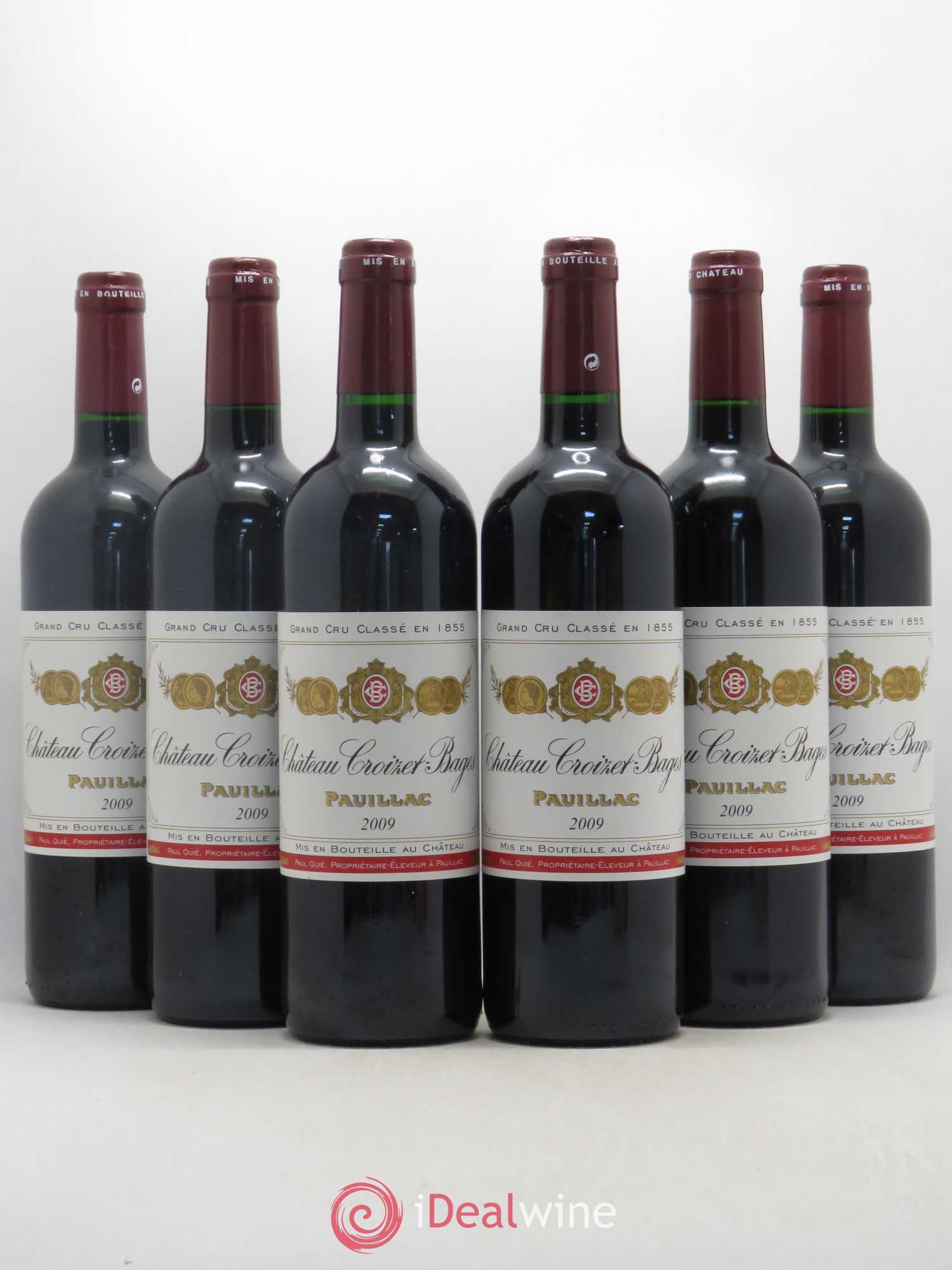 Château Croizet Bages 5ème Grand Cru Classé 2009 - Lot de 6 bouteilles - 0