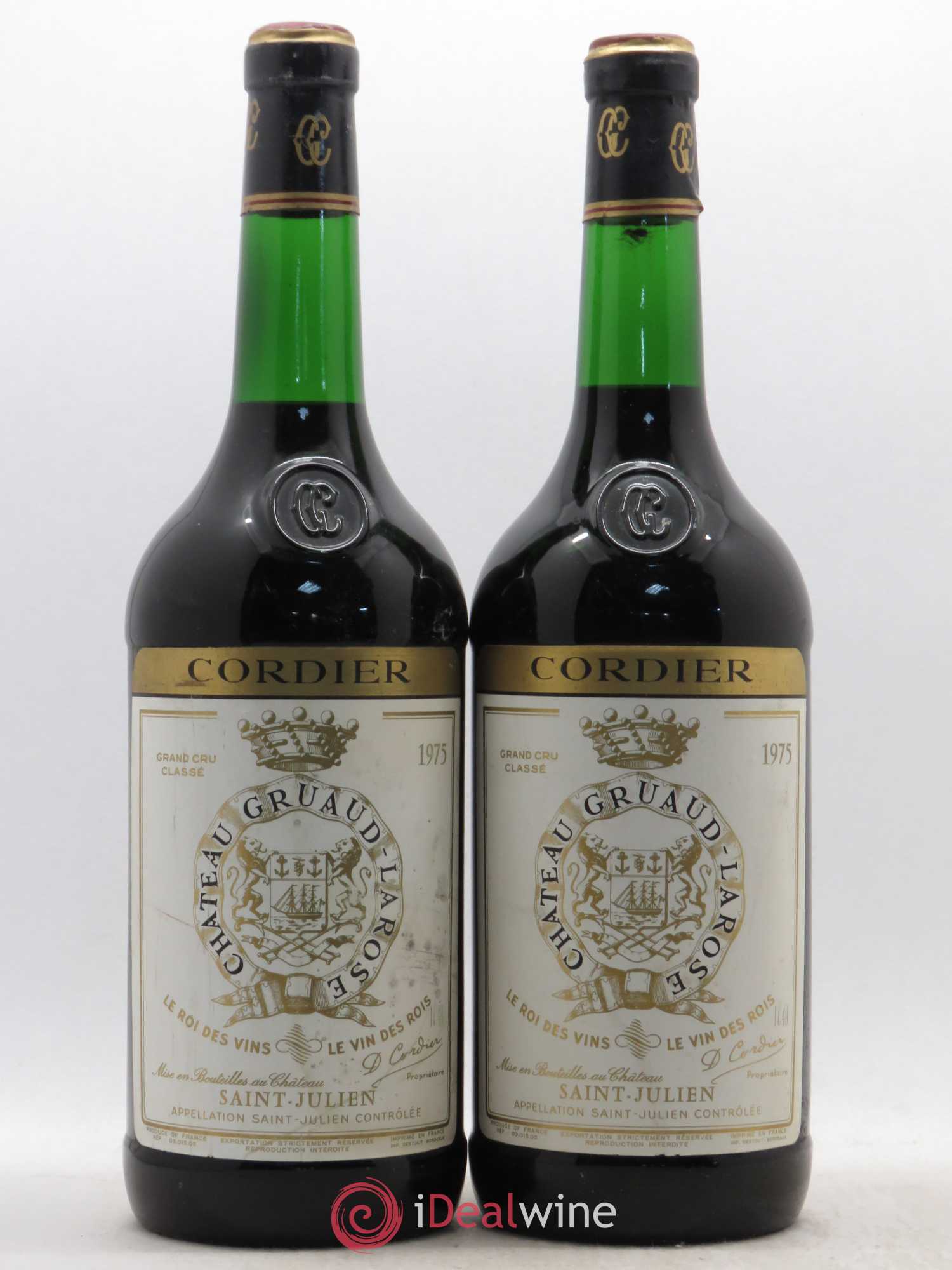 Château Gruaud Larose 2ème Grand Cru Classé 1975 - Lot de 2 magnums - 0