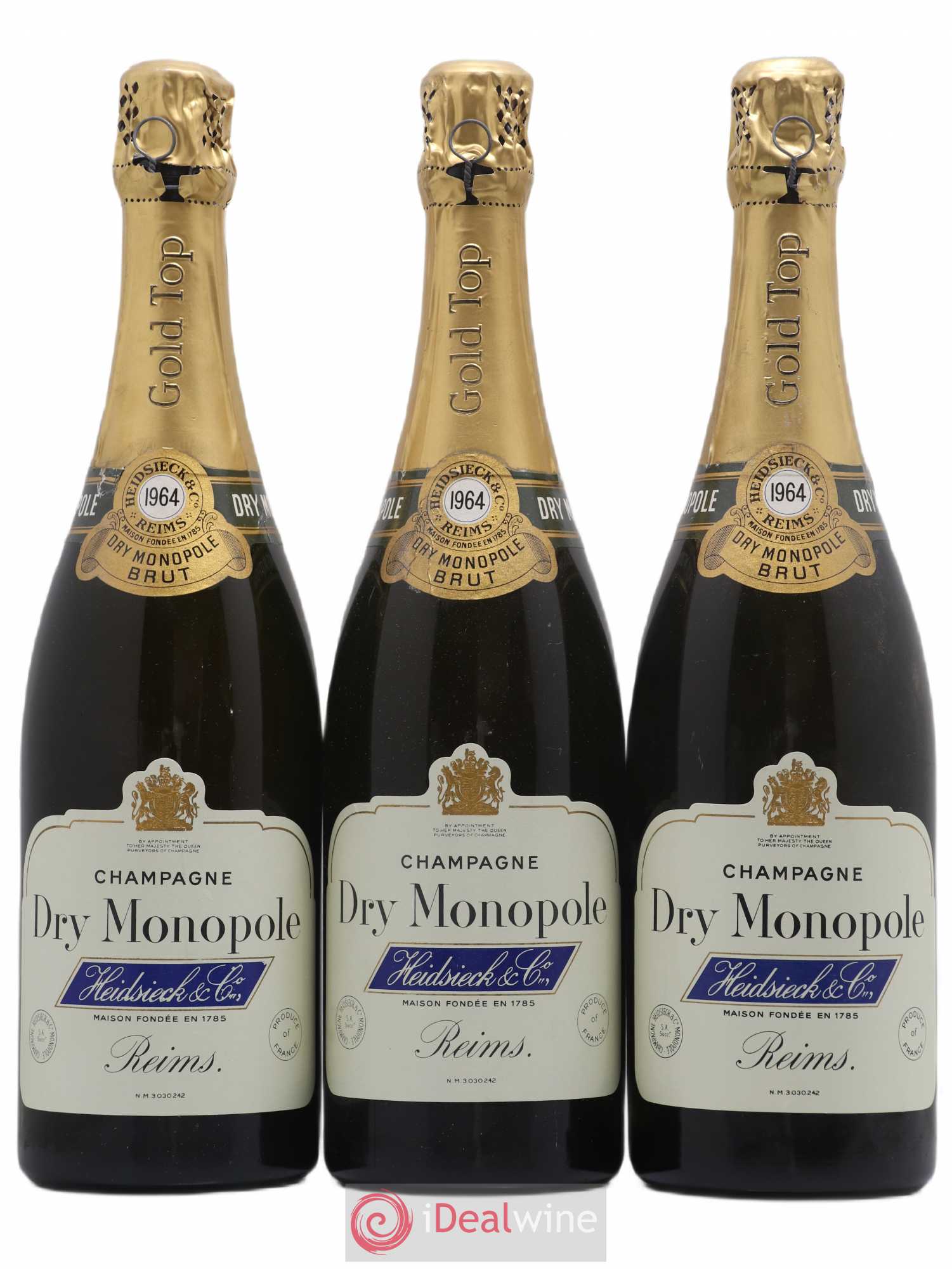 Champagne 1964 - Posten von 3 Flaschen - 0