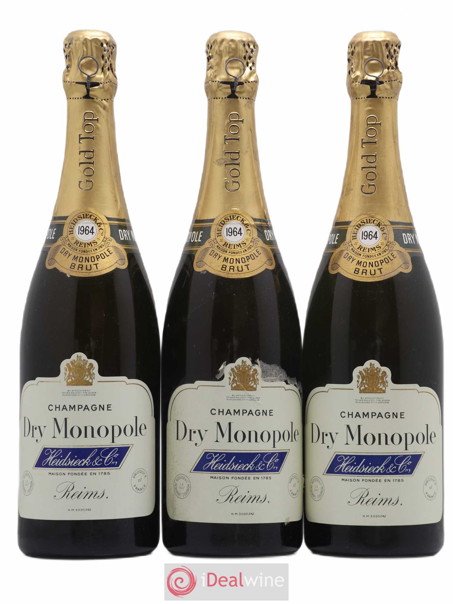 Champagne 1964 - Posten von 3 Flaschen - 0