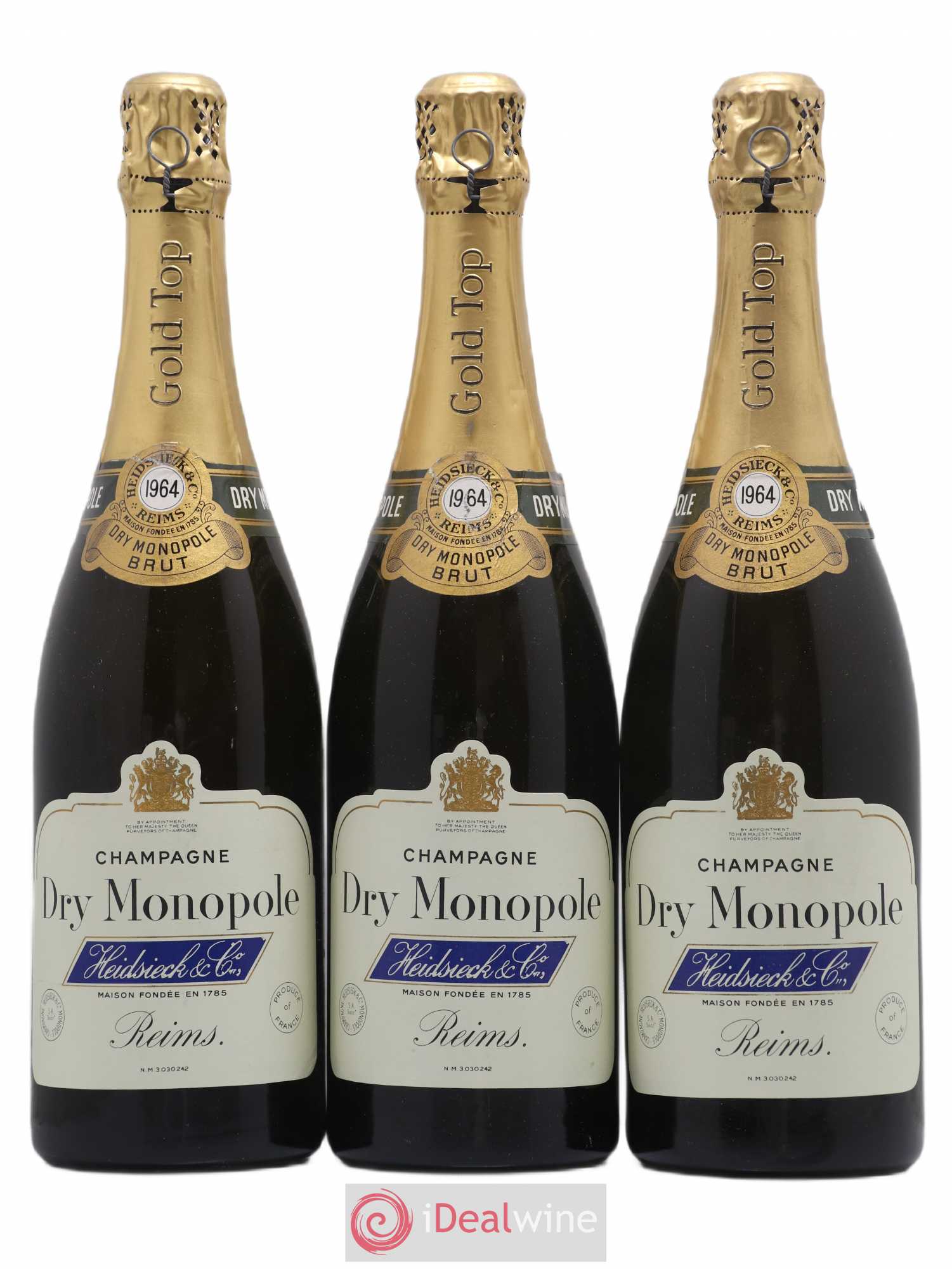 Champagne 1964 - Posten von 3 Flaschen - 0