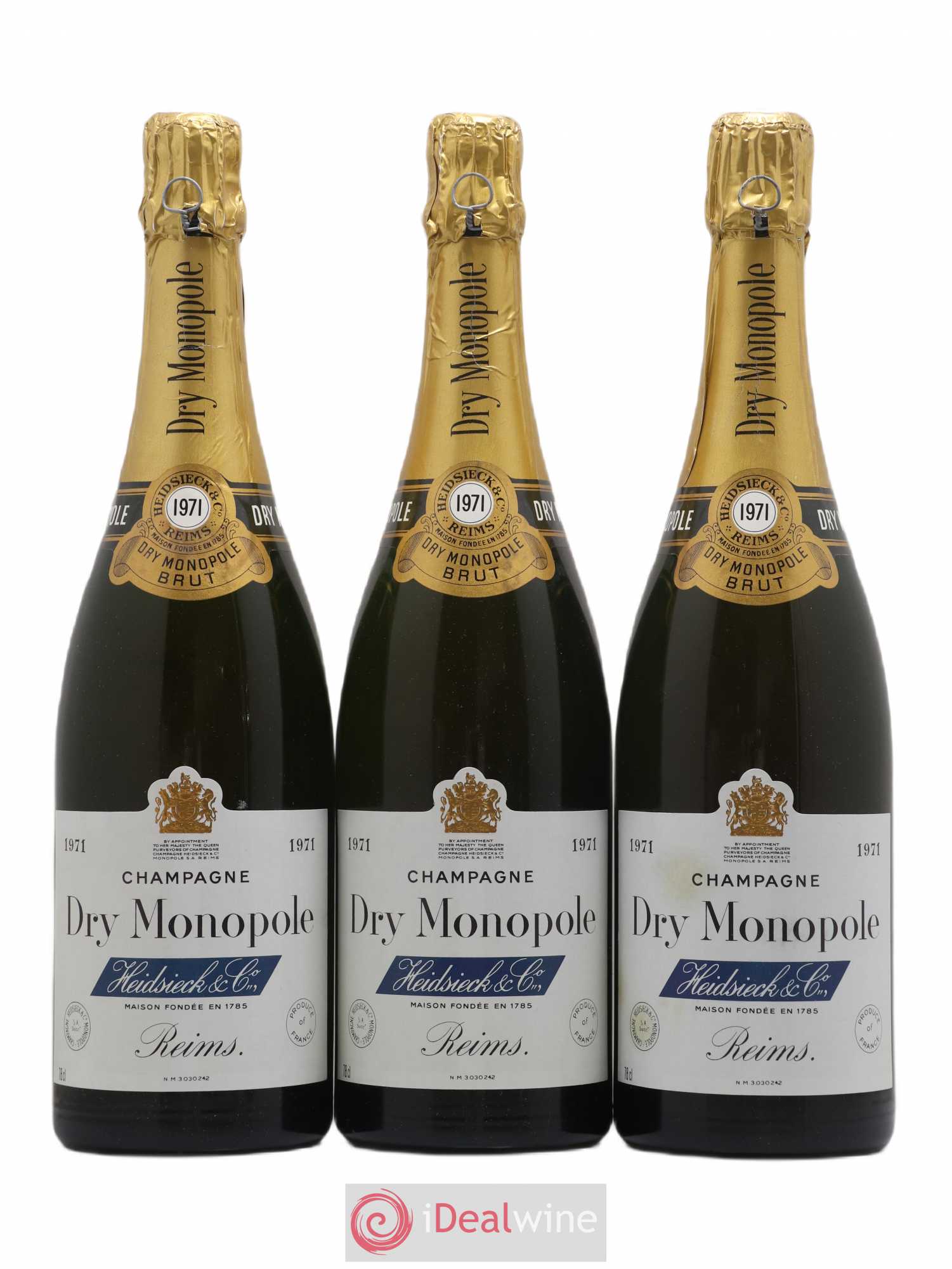 Champagne 1971 - Posten von 3 Flaschen - 0