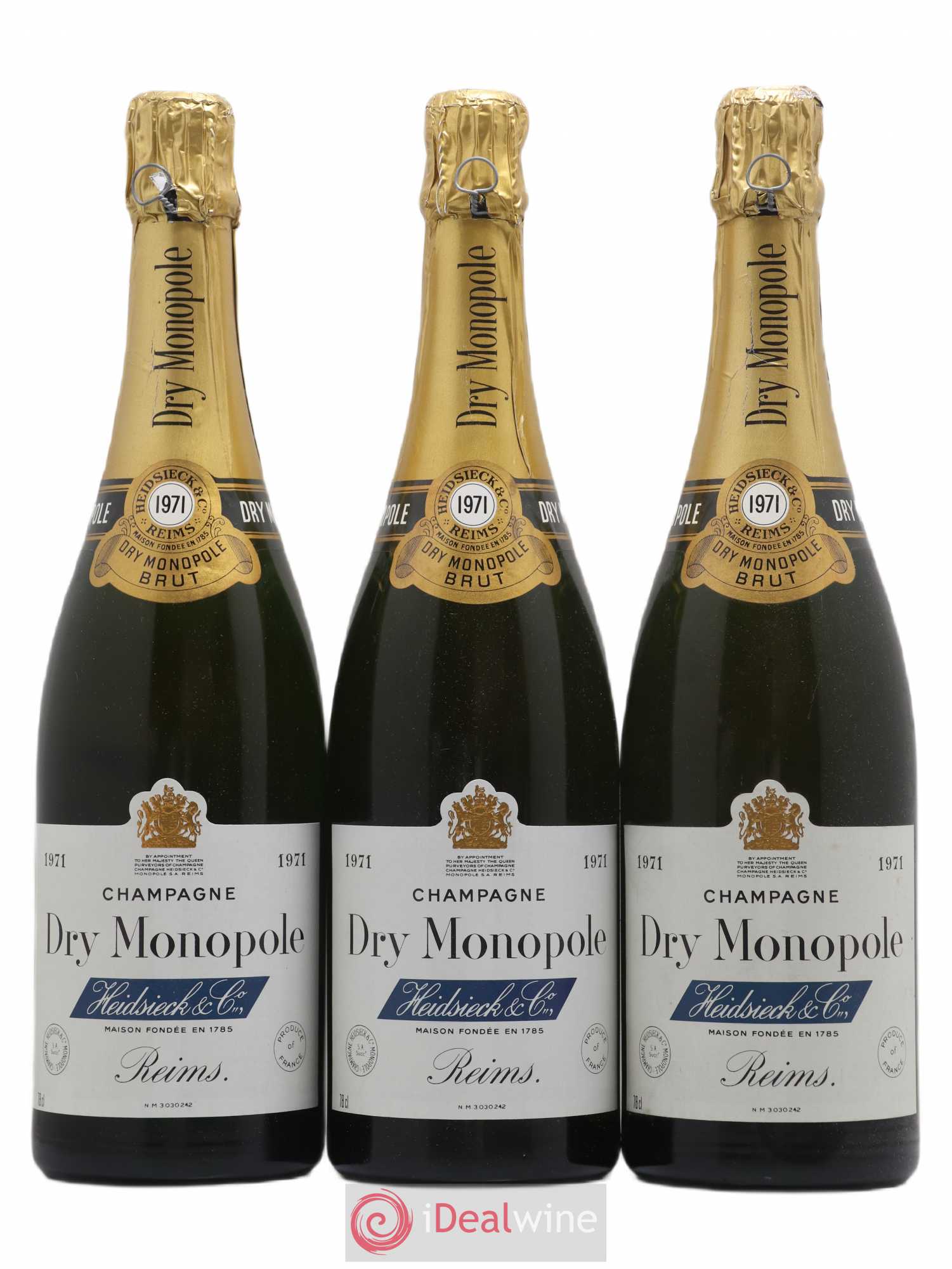 Champagne 1971 - Posten von 3 Flaschen - 0