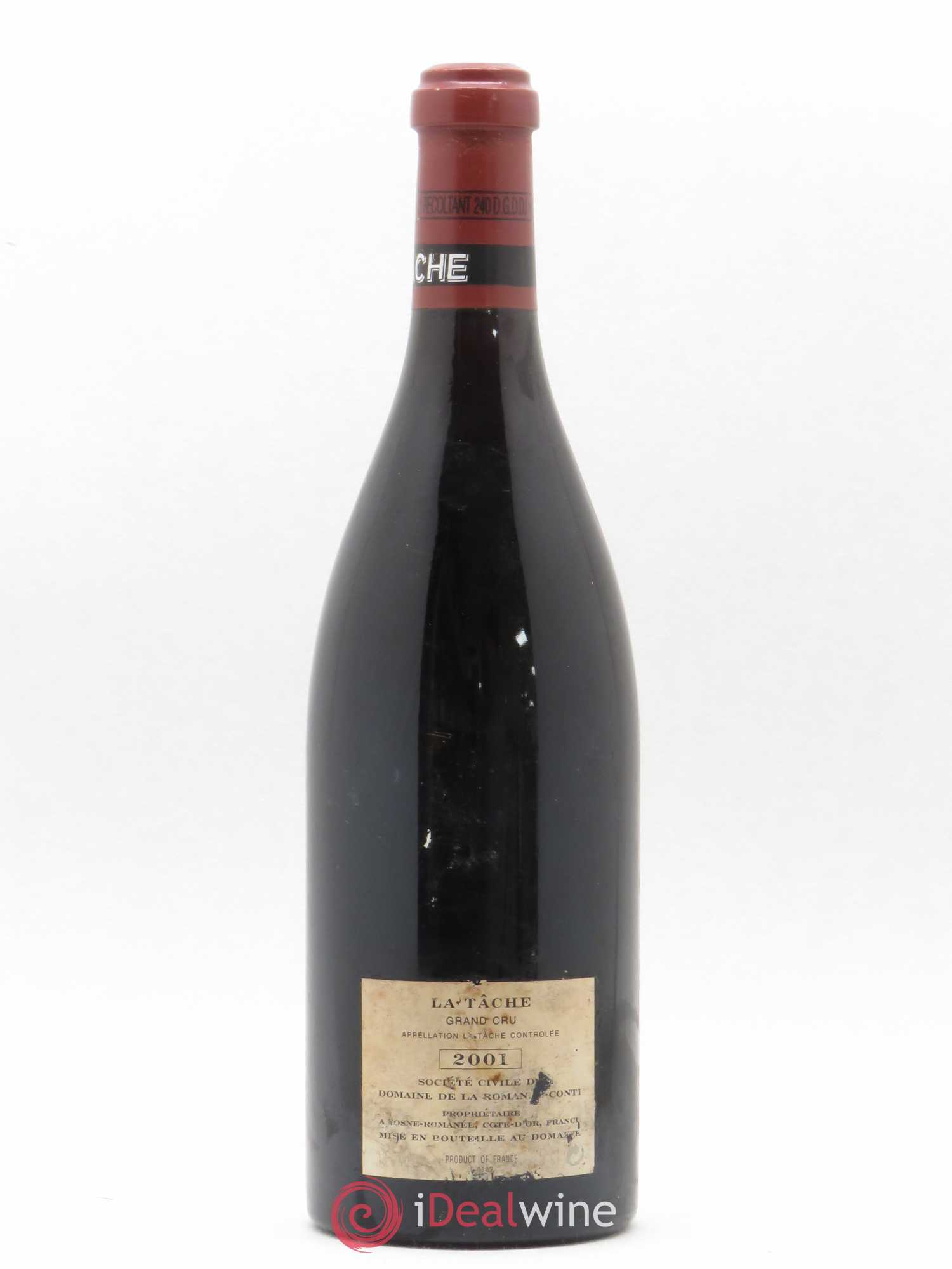 La Tâche Grand Cru Domaine de la Romanée-Conti 2001 - Lot de 1 bouteille - 1