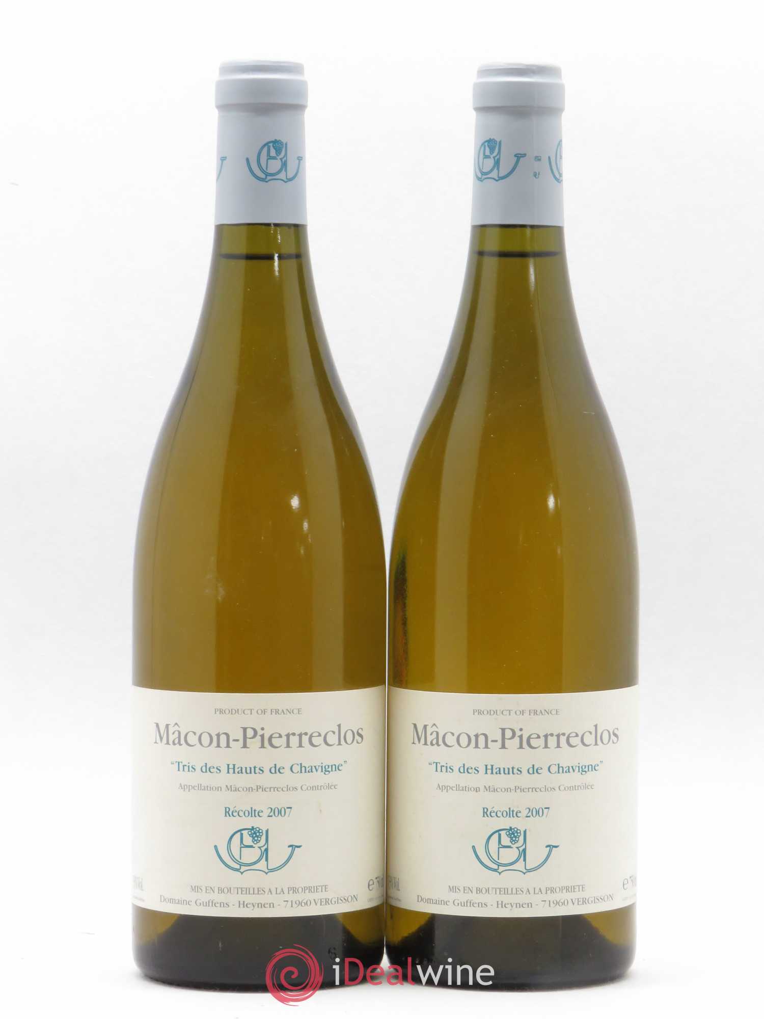 Mâcon-Pierreclos Tris des Hauts de Chavigne Guffens-Heynen 2007 - Lot de 2 bouteilles - 0