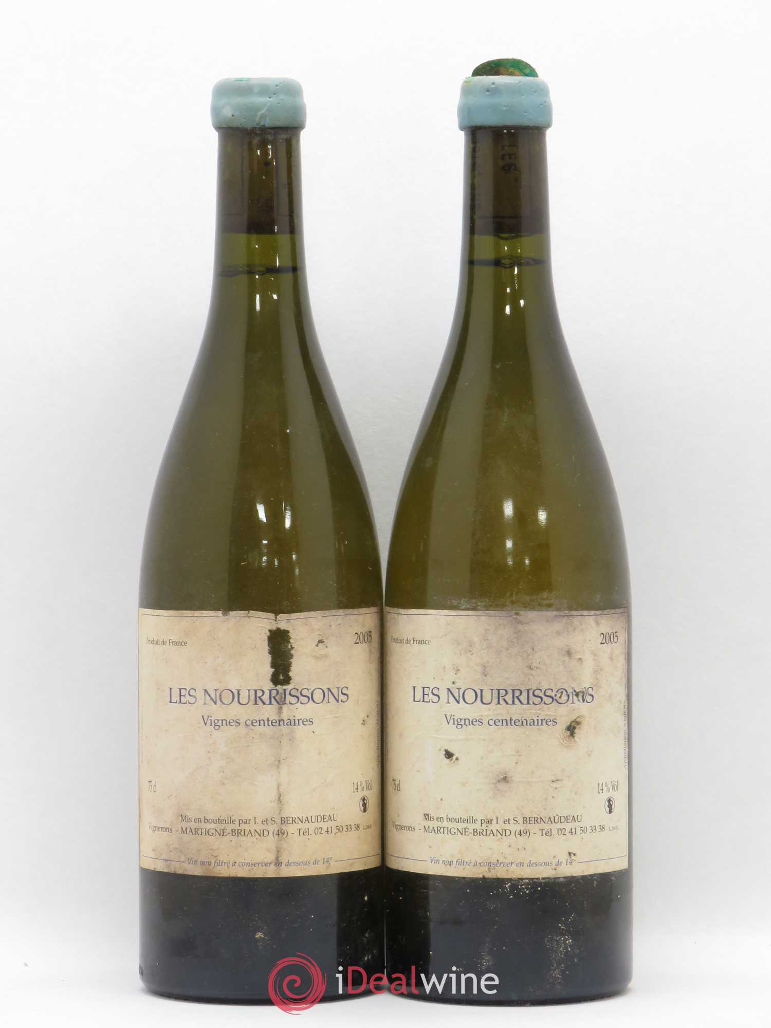 Vin de France Les Nourrissons Stéphane Bernaudeau Vignes Centenaires 2005 - Lot de 2 bouteilles - 0