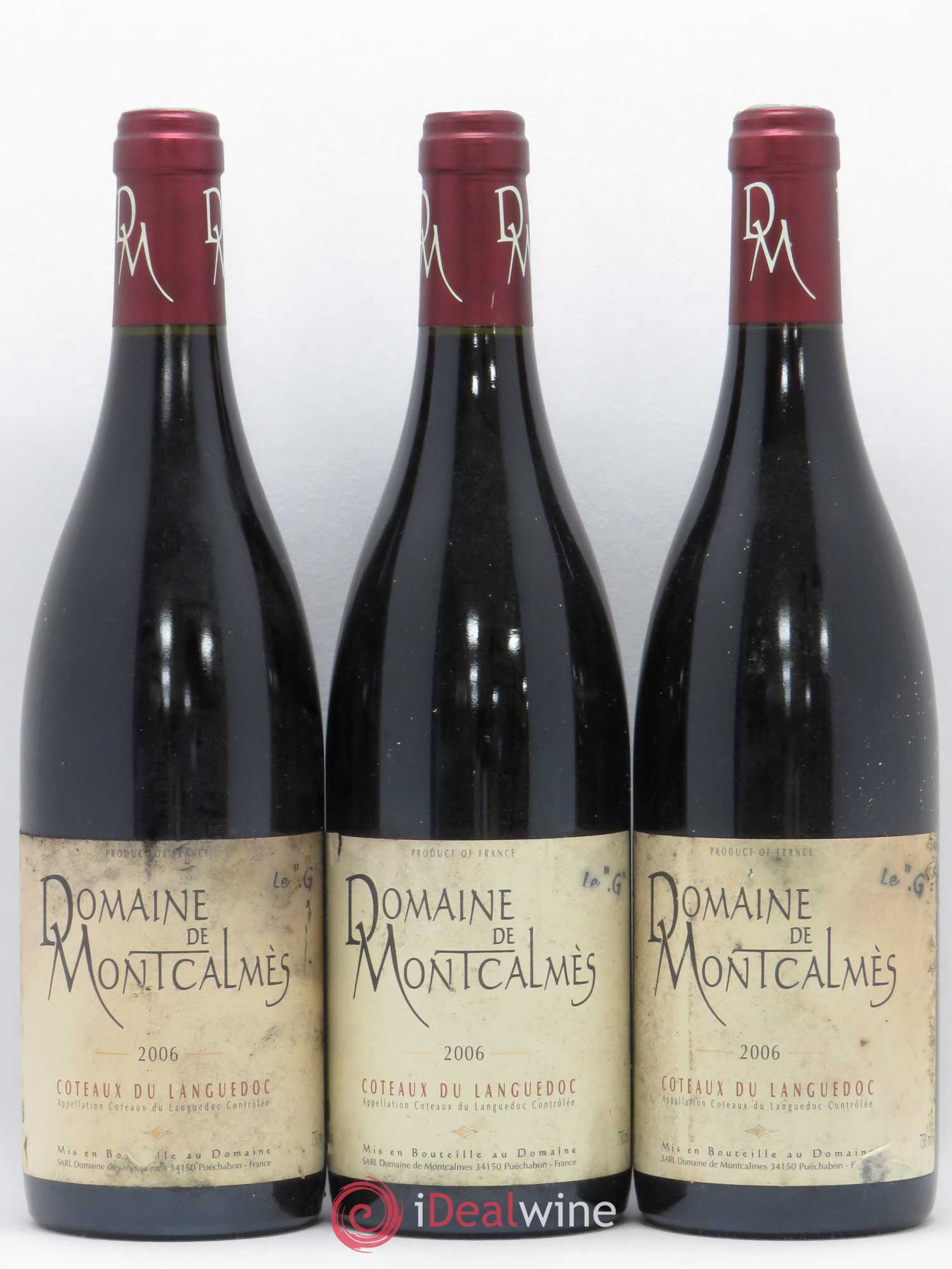 Coteaux du Languedoc Le G Domaine Montcalmes 2006 - Posten von 3 Flaschen - 0