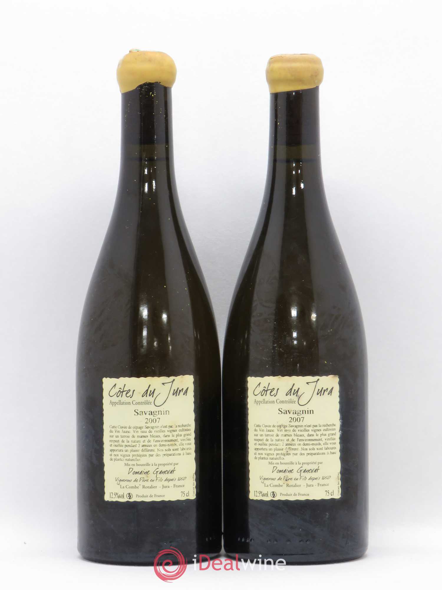 Côtes du Jura Les Chalasses Marnes Bleues Jean-François Ganevat (Domaine) 2007 - Lot de 2 bouteilles - 1