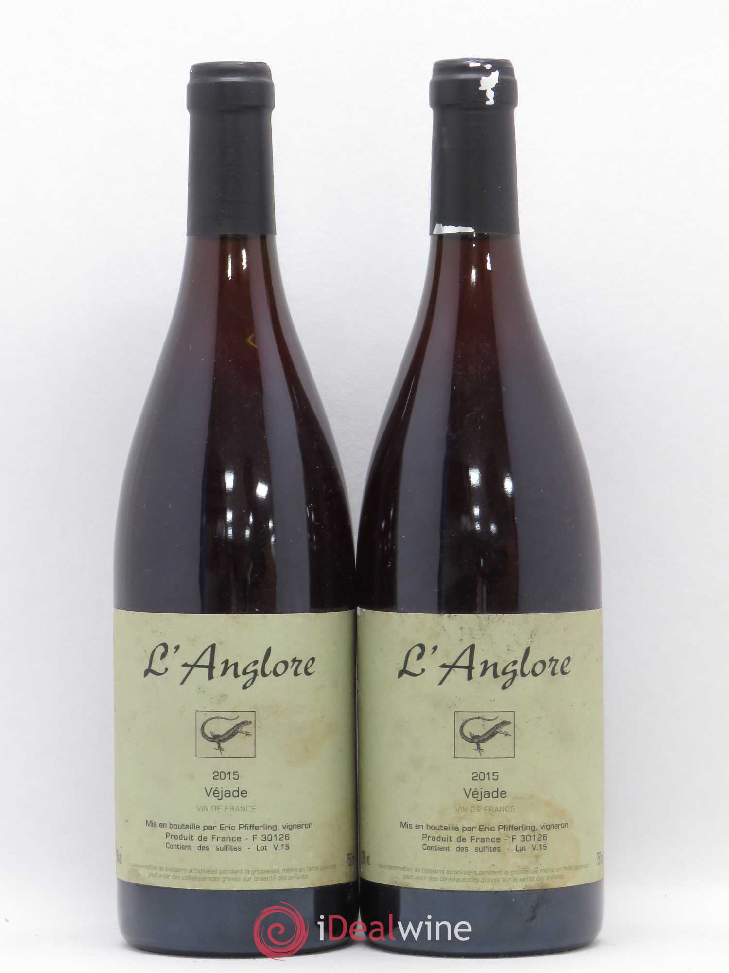 Vin de France Véjade L'Anglore 2015 - Lot de 2 bouteilles - 0