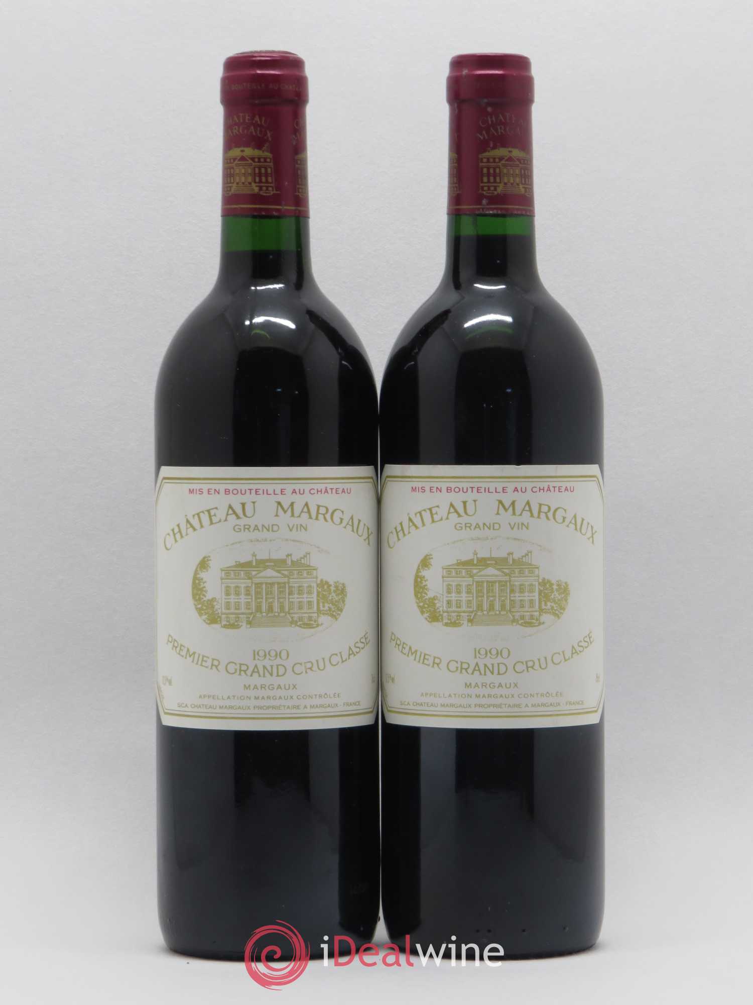 Château Margaux 1er Grand Cru Classé 1990 - Lot de 2 bouteilles - 0