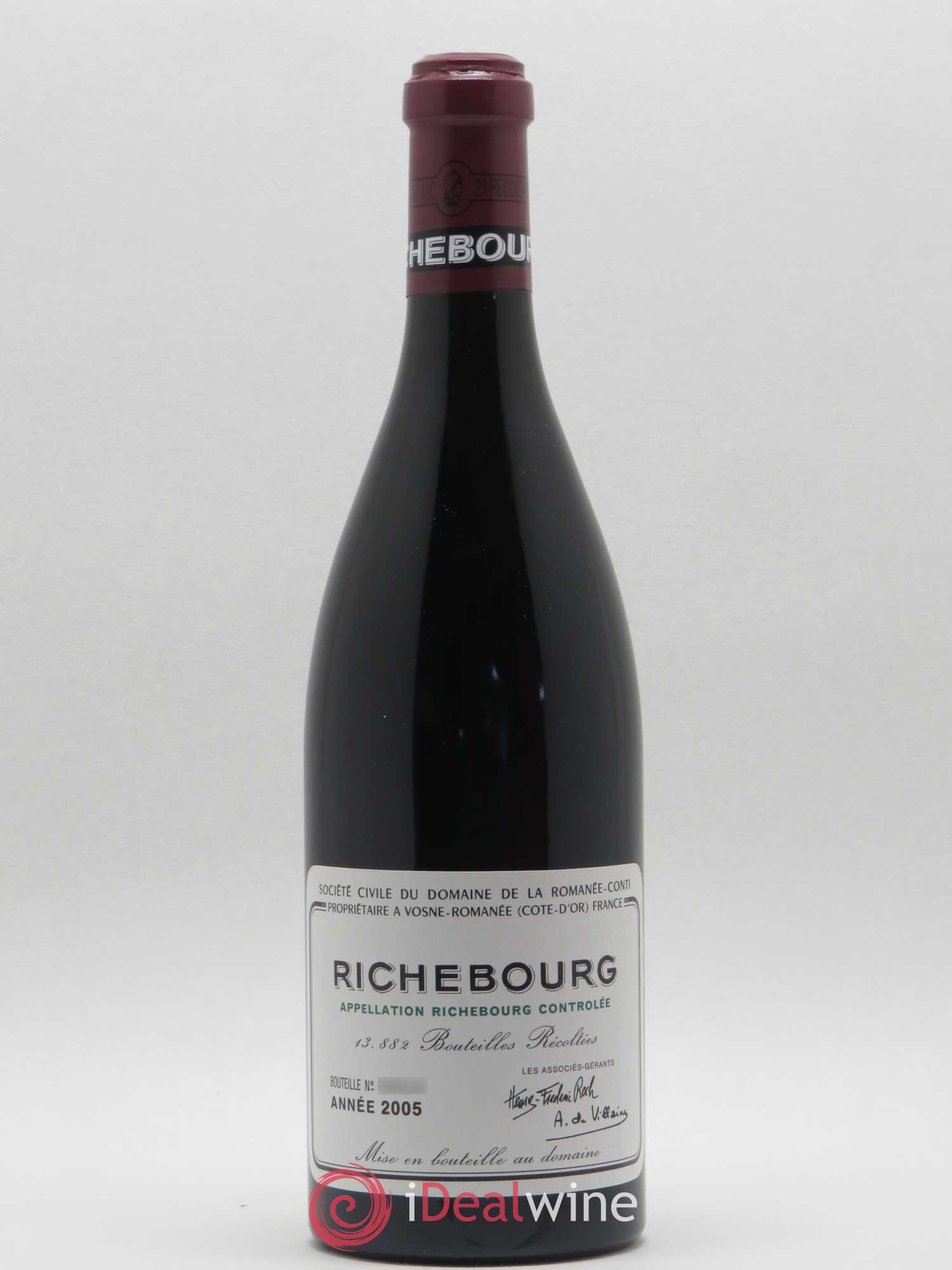 Richebourg Grand Cru Domaine de la Romanée-Conti 2005 - Lot de 1 bouteille - 0