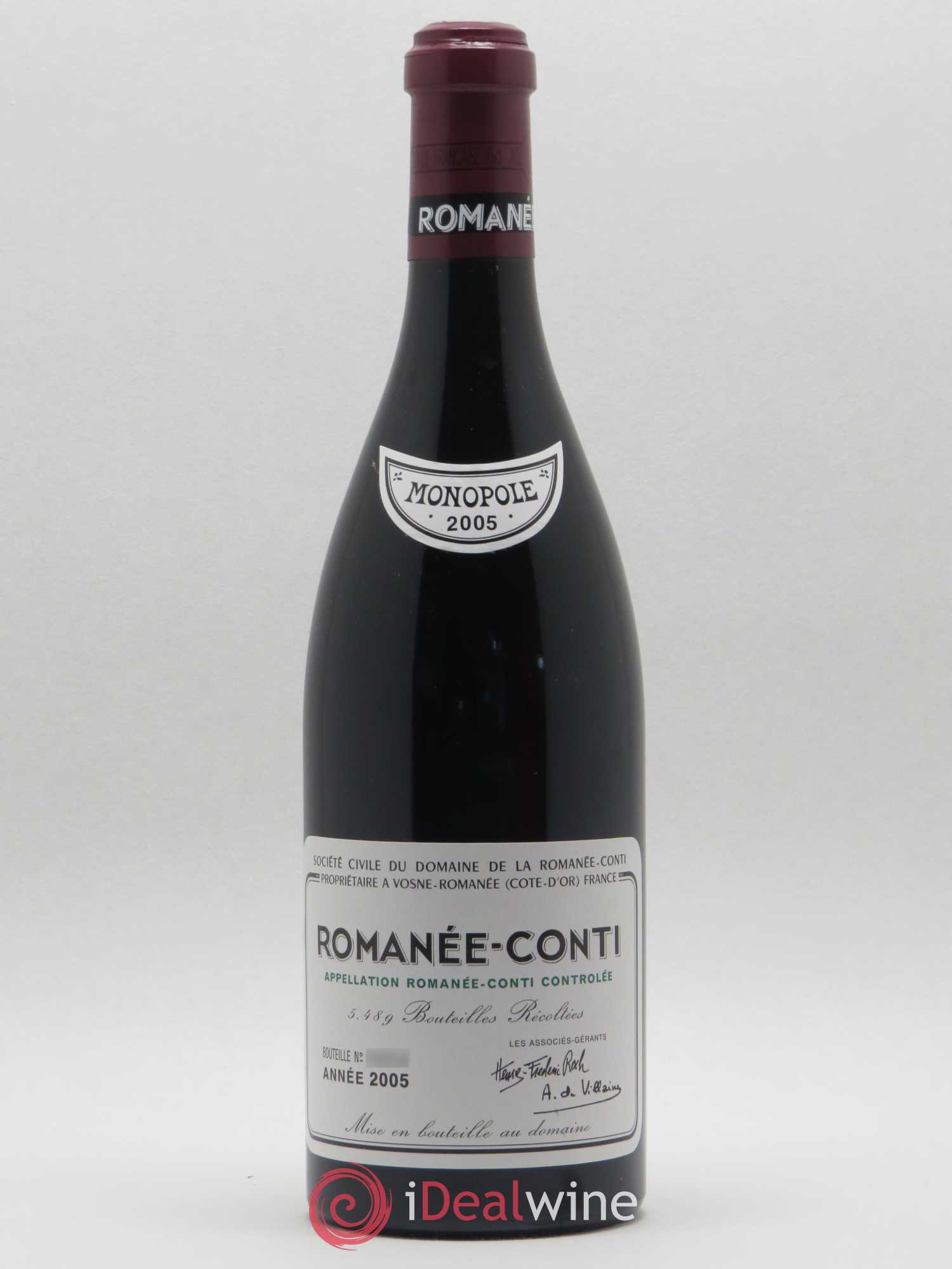 Romanée-Conti Grand Cru Domaine de la Romanée-Conti 2005 - Lot de 1 bouteille - 0