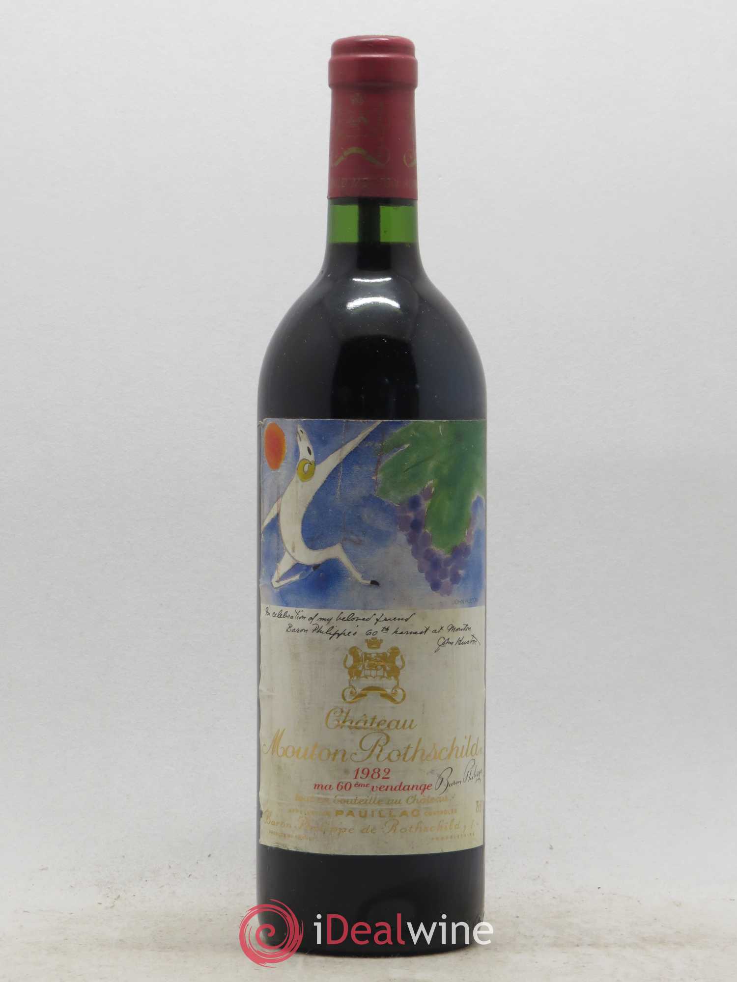 Château Mouton Rothschild 1er Grand Cru Classé 1982 - Lot de 1 bouteille - 0