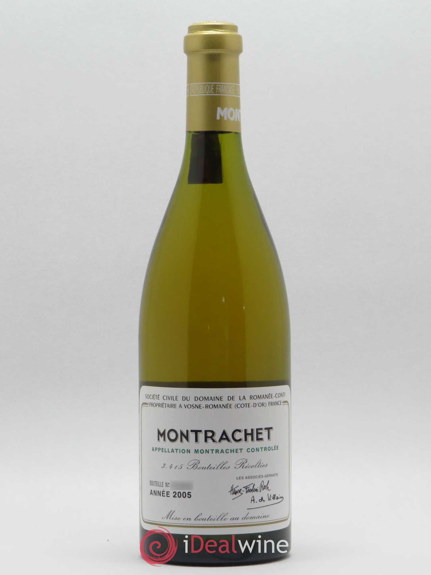 Montrachet Grand Cru Domaine de la Romanée-Conti 2005 - Lot de 1 bouteille - 0