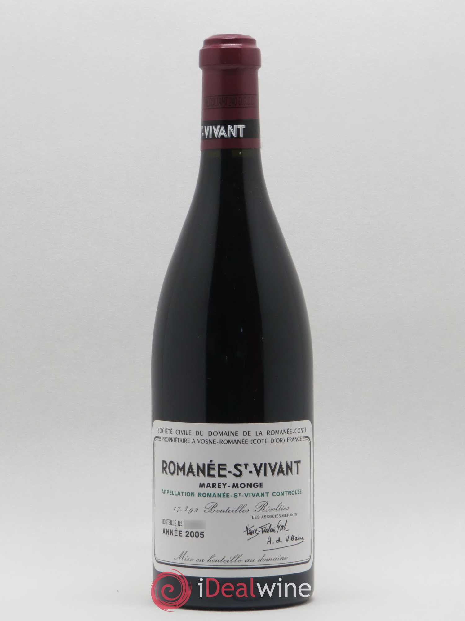 Romanée-Saint-Vivant Grand Cru Domaine de la Romanée-Conti 2005 - Lot de 1 bouteille - 0
