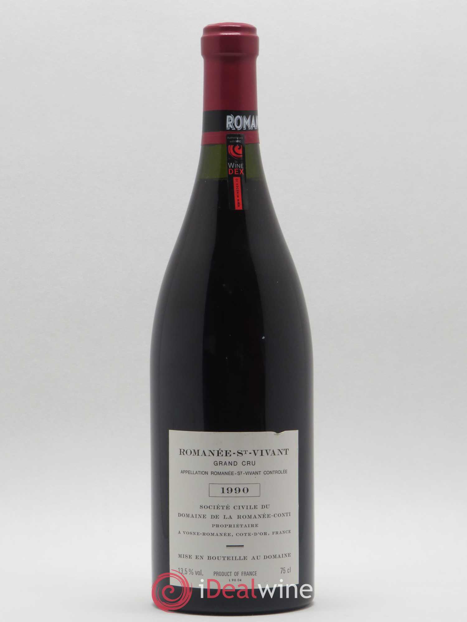 Romanée-Saint-Vivant Grand Cru Domaine de la Romanée-Conti 1990 - Lot de 1 bouteille - 1