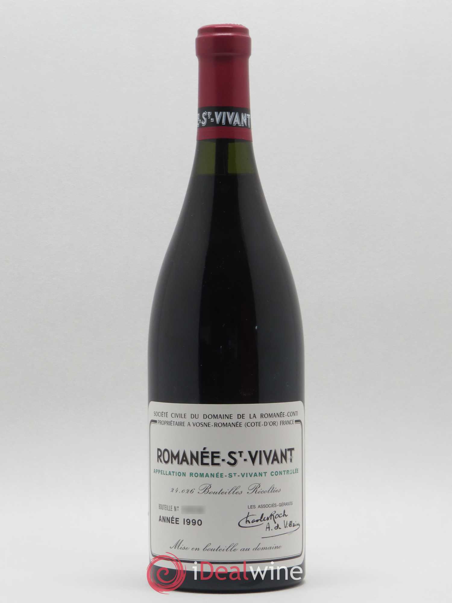 Romanée-Saint-Vivant Grand Cru Domaine de la Romanée-Conti 1990 - Lot de 1 bouteille - 0