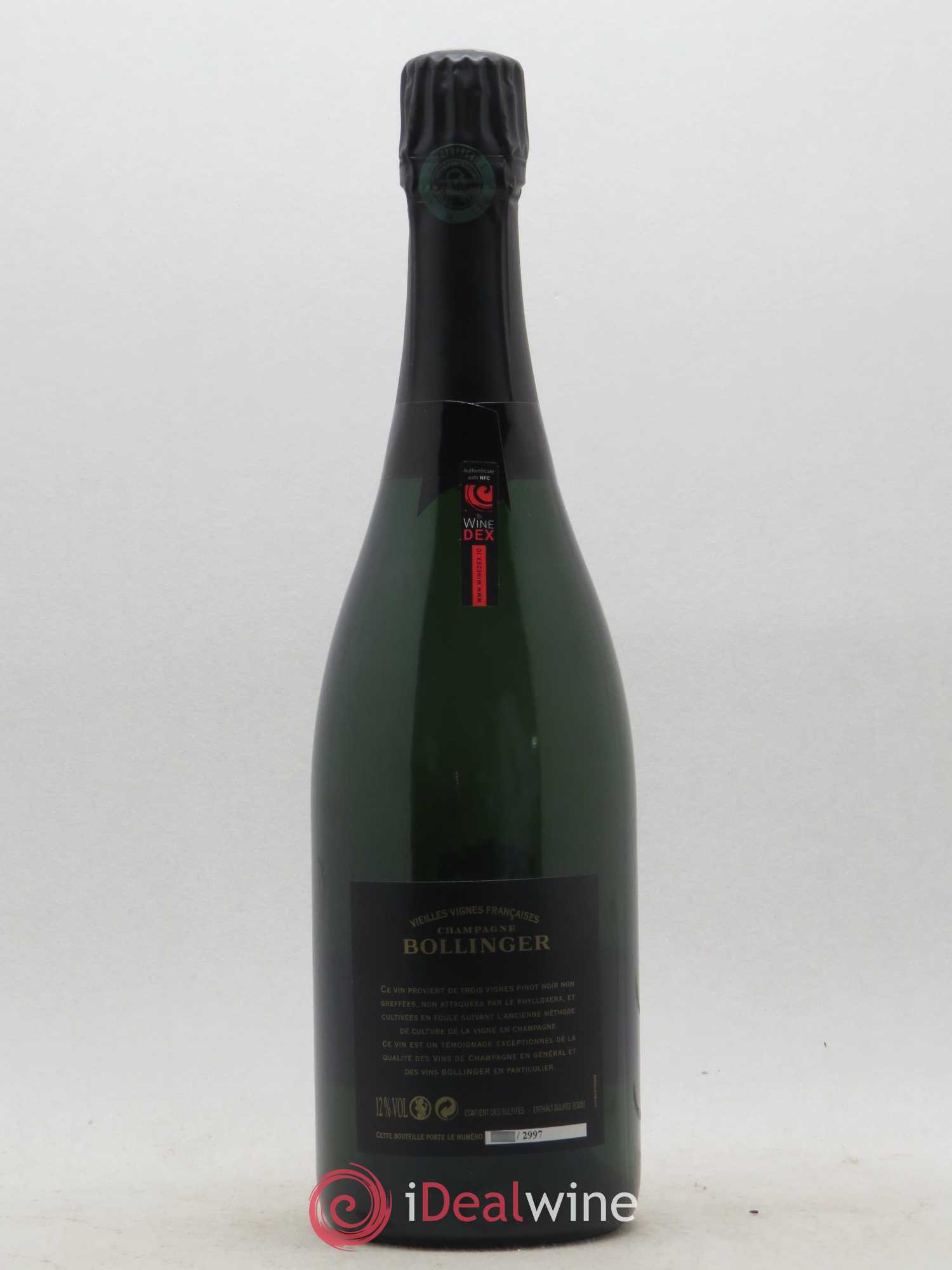 Brut Vieilles Vignes Françaises Bollinger 2002 - Lot de 1 bouteille - 1
