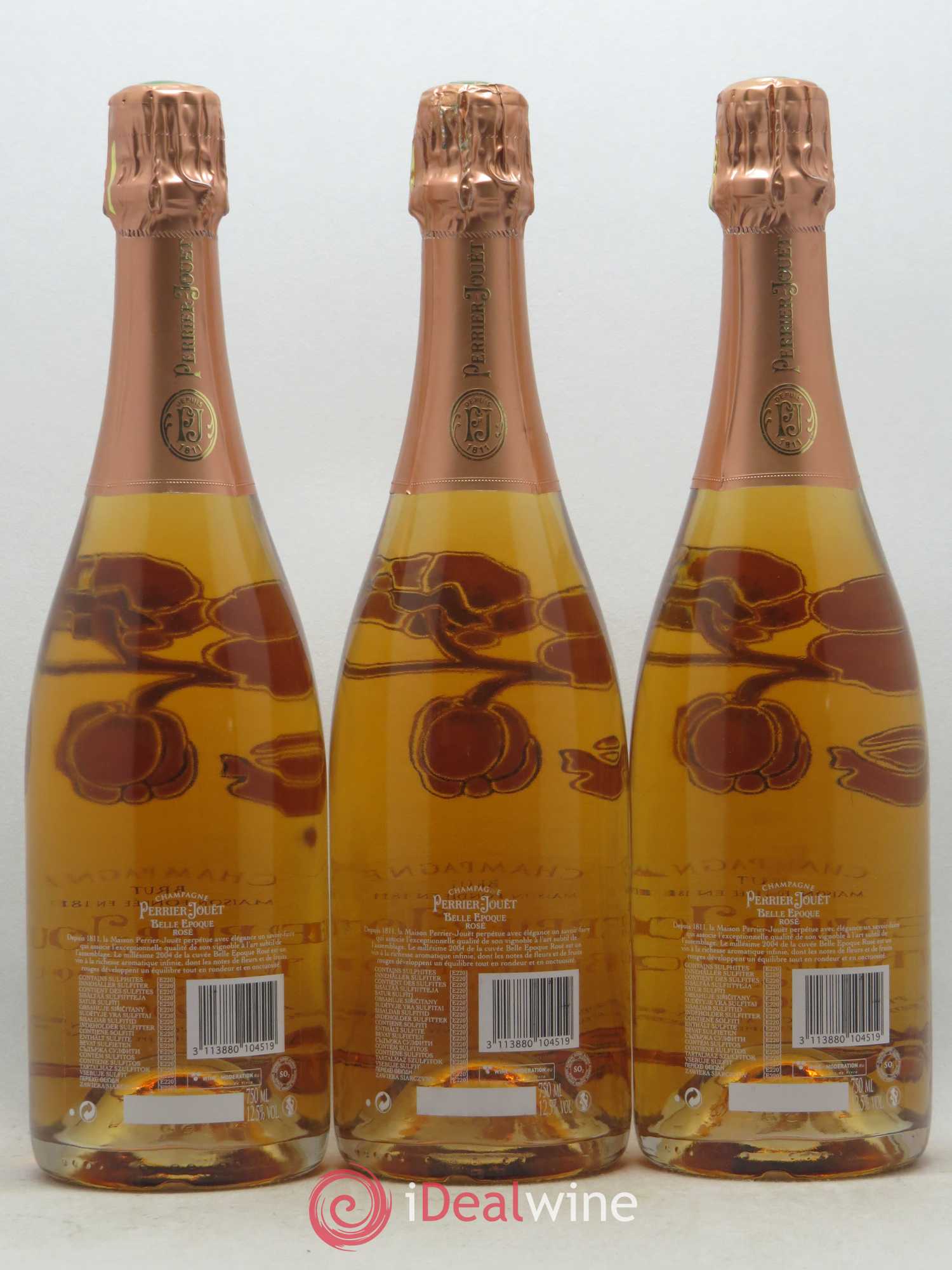 Cuvée Belle Epoque Perrier-Jouët 2004 - Lot de 5 bouteilles - 2