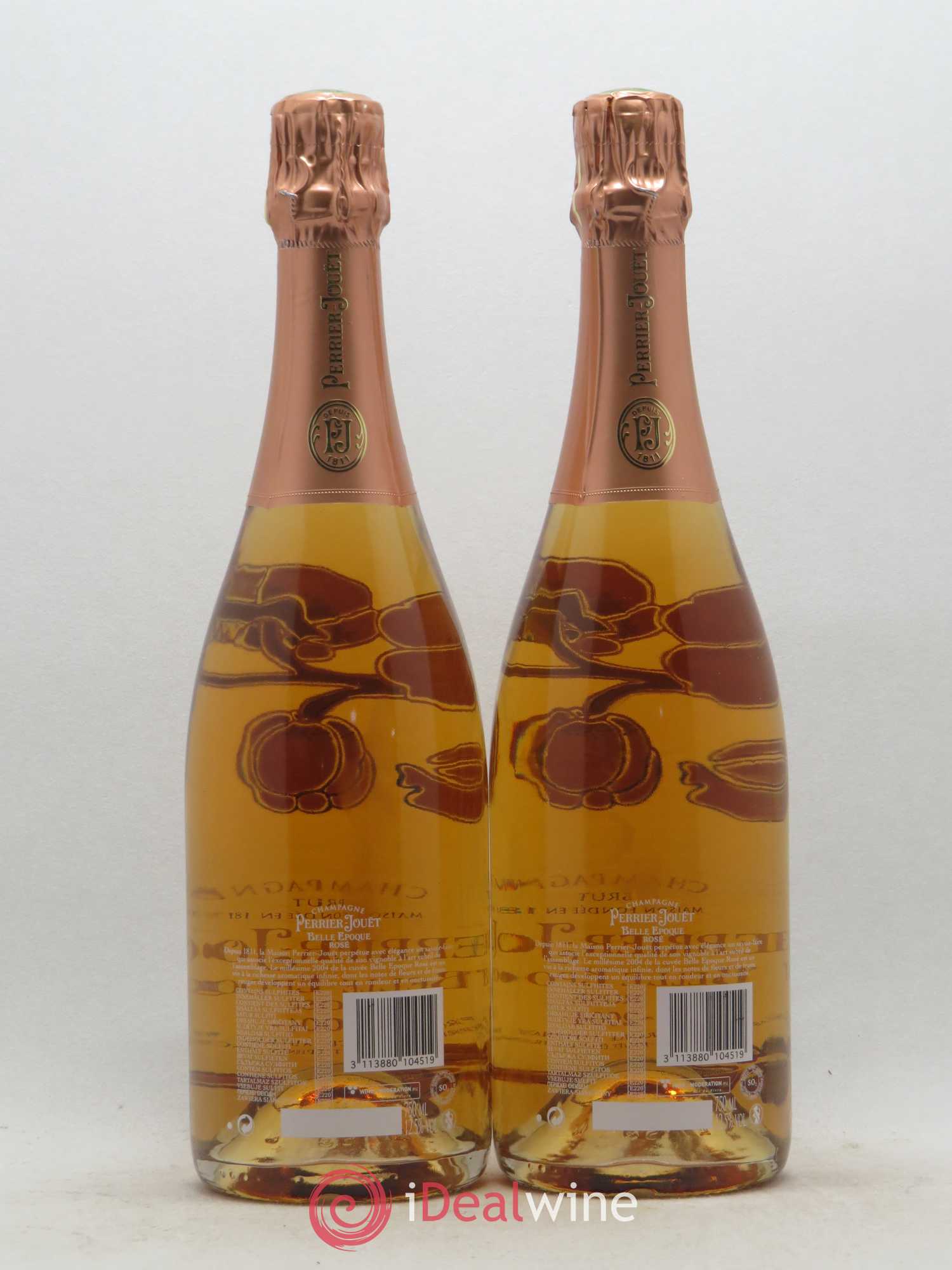 Cuvée Belle Epoque Perrier-Jouët 2004 - Lot de 5 bouteilles - 4