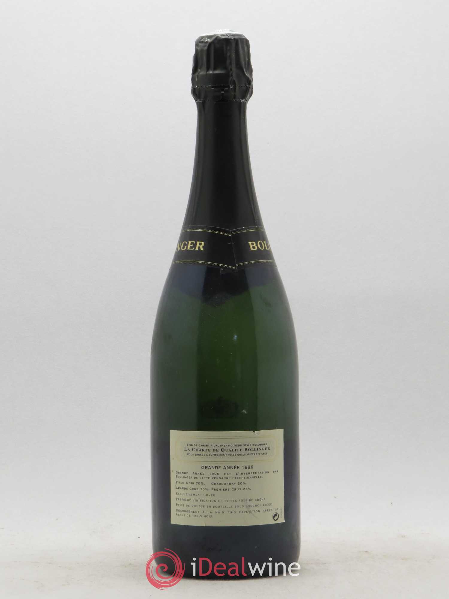 La Grande Année Brut Bollinger 1996 - Lot de 1 bouteille - 1