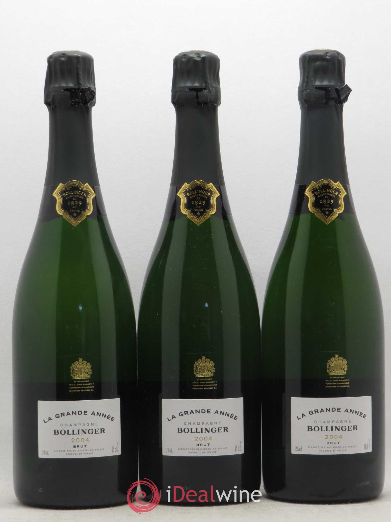 La Grande Année Brut Bollinger 2004 - Lot de 3 bouteilles - 0