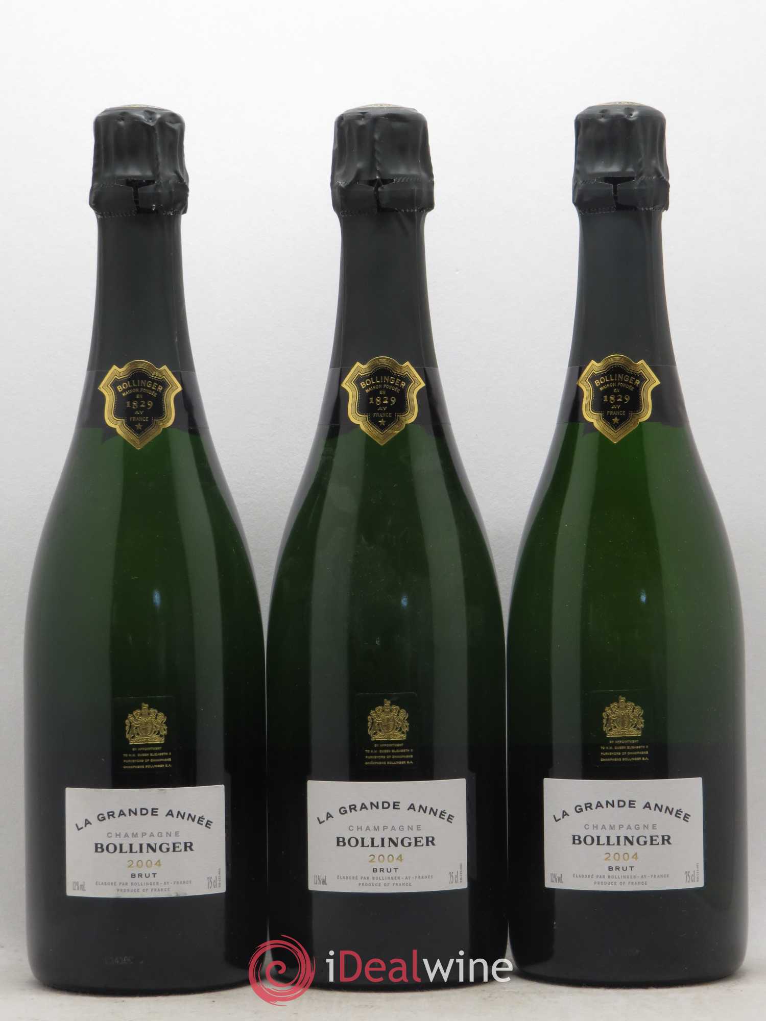 La Grande Année Brut Bollinger 2004 - Lot de 3 bouteilles - 0