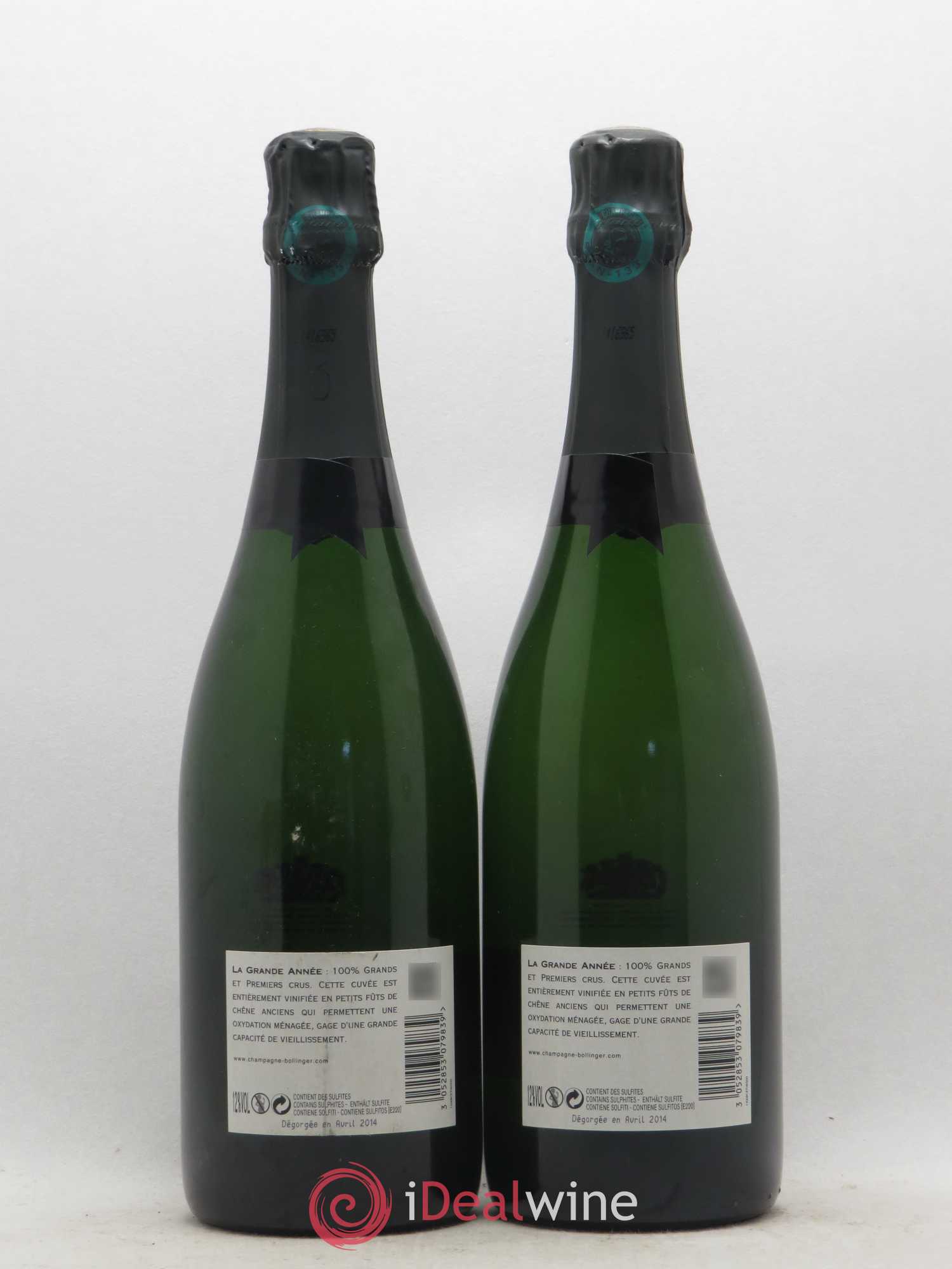 La Grande Année Brut Bollinger 2004 - Lot de 2 bouteilles - 1